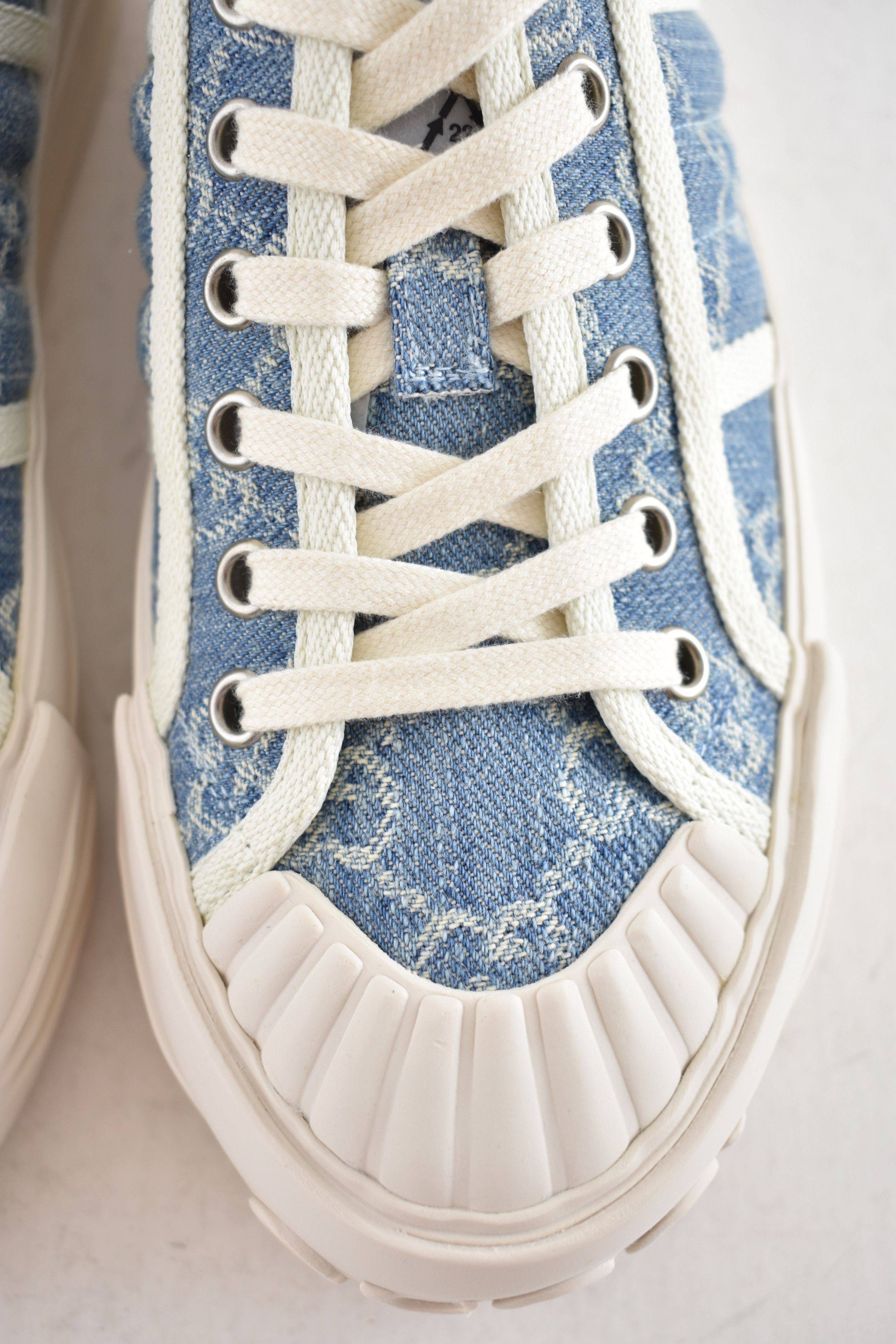 Gucci Gucci Chunky Monogram GG Logo Denim Platform Sneakers 36.5 Size US 6.5 / IT 36.5 - 14 Thumbnail