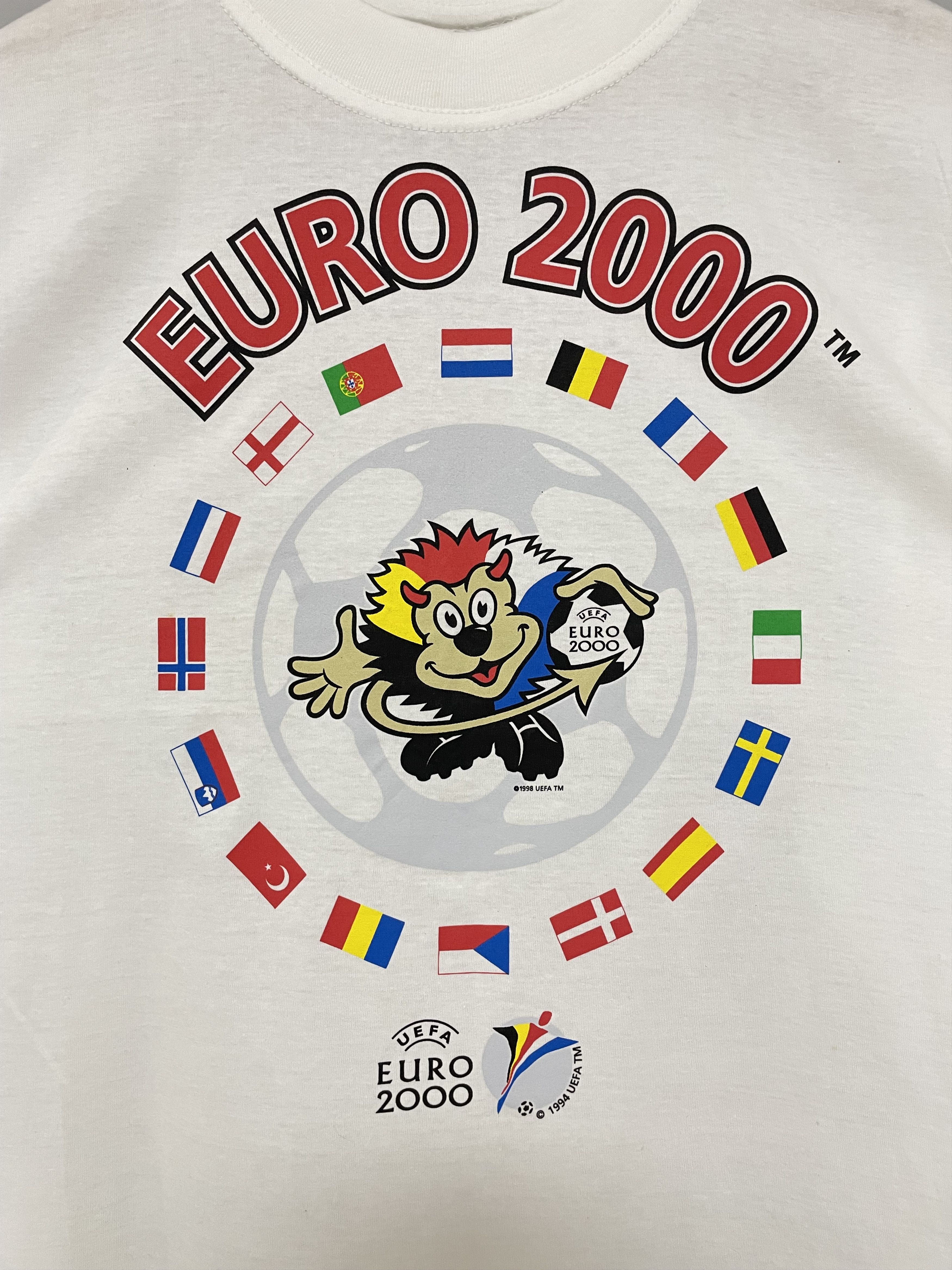 Vintage EURO 2000 UEFA Vintage T-Shirt Tee Soccer Football Rare 1994 Size US XL / EU 56 / 4 - 7 Thumbnail