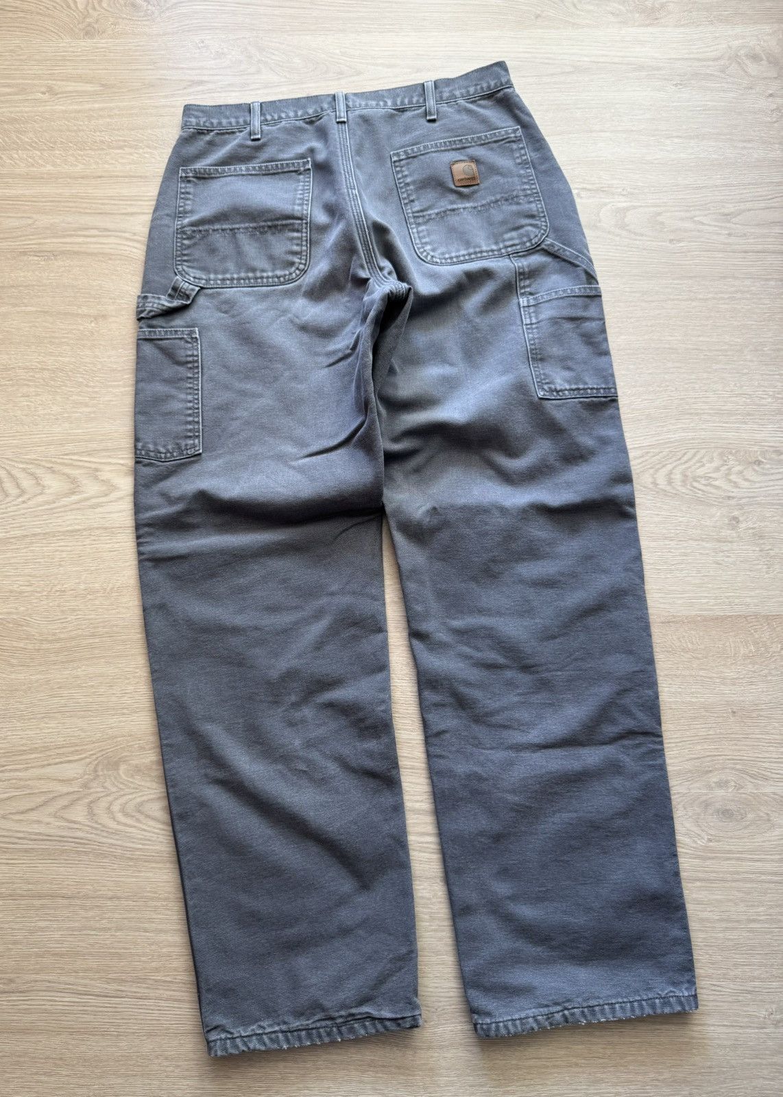 Carhartt Vintage Carhartt Canvas Gray Lined Carpenter Baggy Fit Pants Size US 34 / EU 50 - 5 Thumbnail