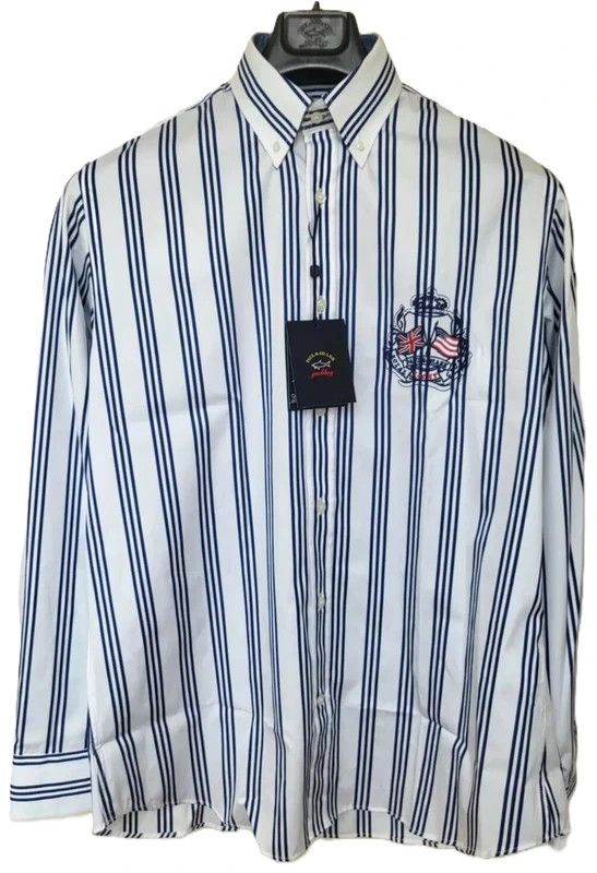 Paul & Shark RRP330€ PAUL&SHARK sz L SHIRTS STRIPED LONG SLEEVES NEW Size US L / EU 52-54 / 3 - 1 Thumbnail