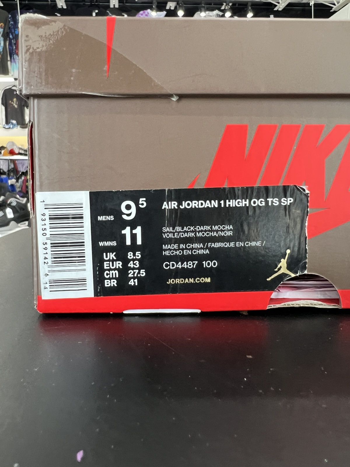 Jordan Brand × Travis Scott Air Jordan 1 High Travis Scott Mocha Sz. 9.5 (2019) Size US 9 / EU 42 - 15 Thumbnail