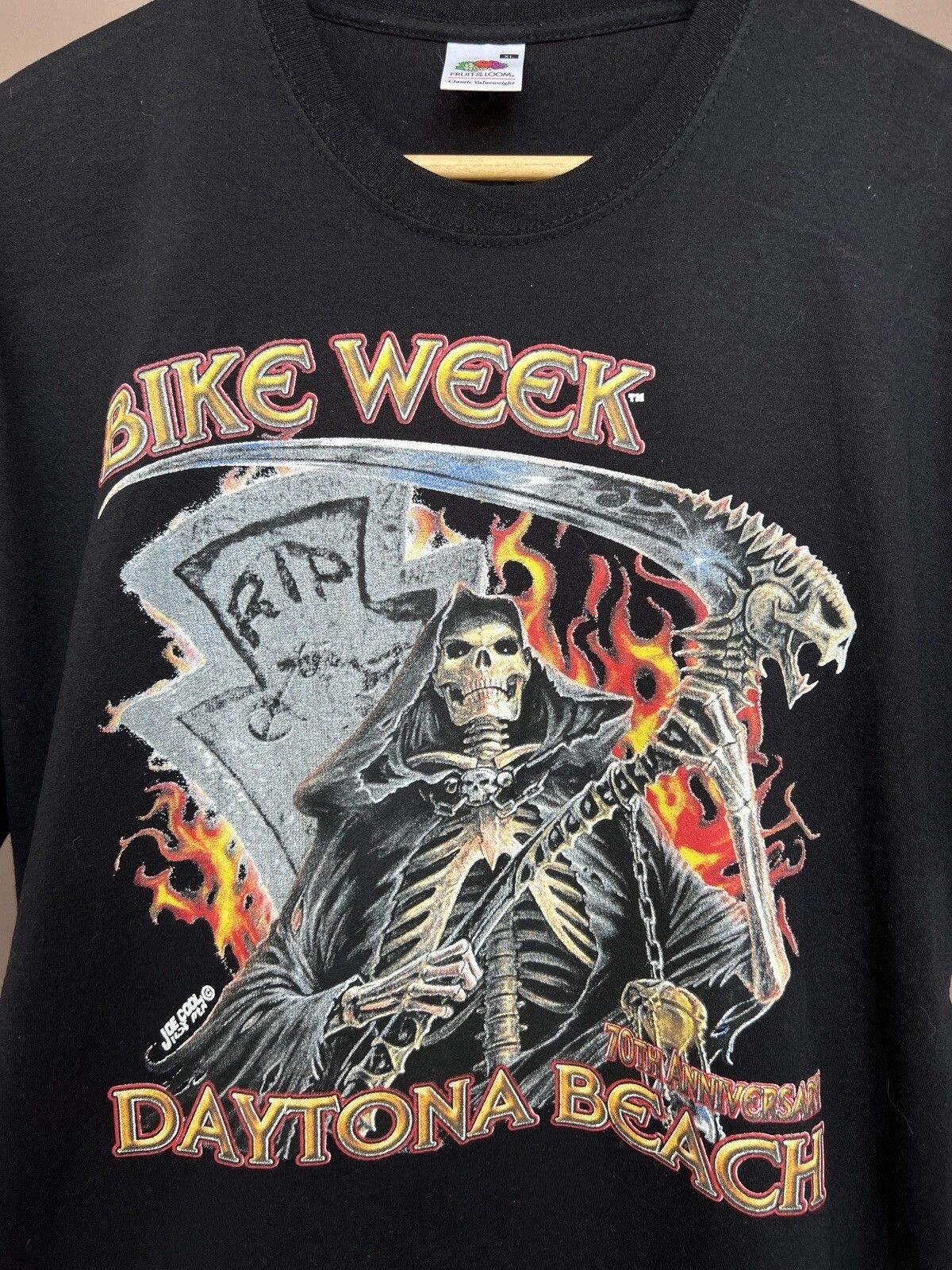 Fruit Of The Loom Daytona Beach Bike Week T-Shirt Mens Size XL Motorcycle Size US XL / EU 56 / 4 - 7 Thumbnail