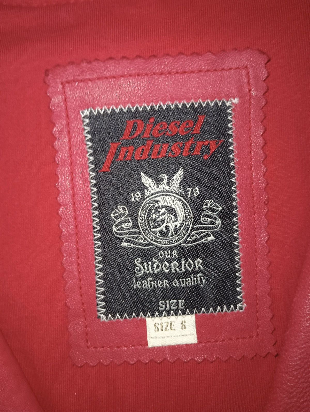 Diesel Diesel Red Leather L-Hasso Jacket Size US S / EU 44-46 / 1 - 3 Thumbnail