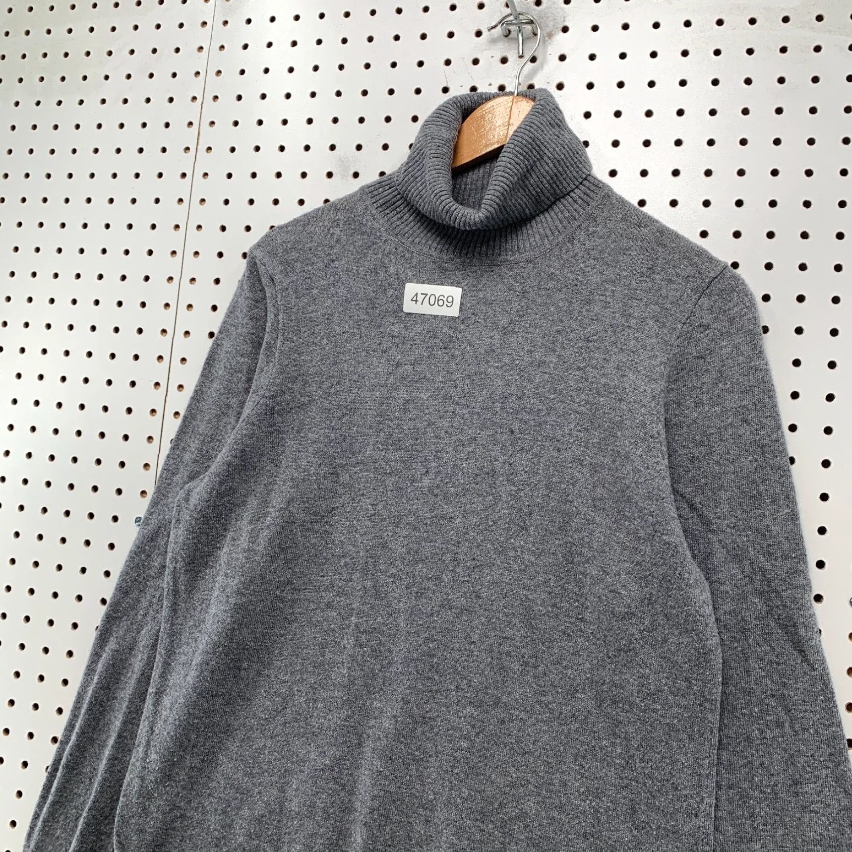 J.Crew J.Crew Merino Wool Sweater Mens Medium Turtleneck Gray Lightweight Work Size US M / EU 48-50 / 2 - 6 Thumbnail