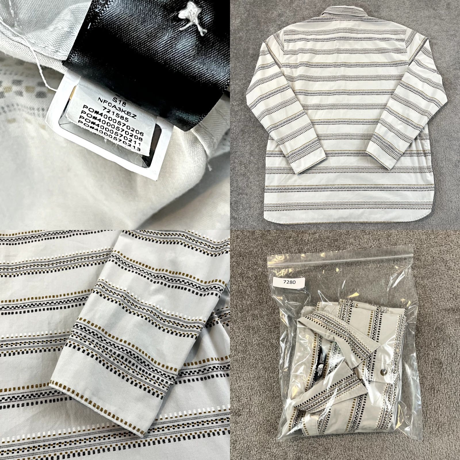The North Face THE NORTH FACE Shirt Mens XL Ivory White Western Hiking Button Up L/S Size US XL / EU 56 / 4 - 8 Thumbnail