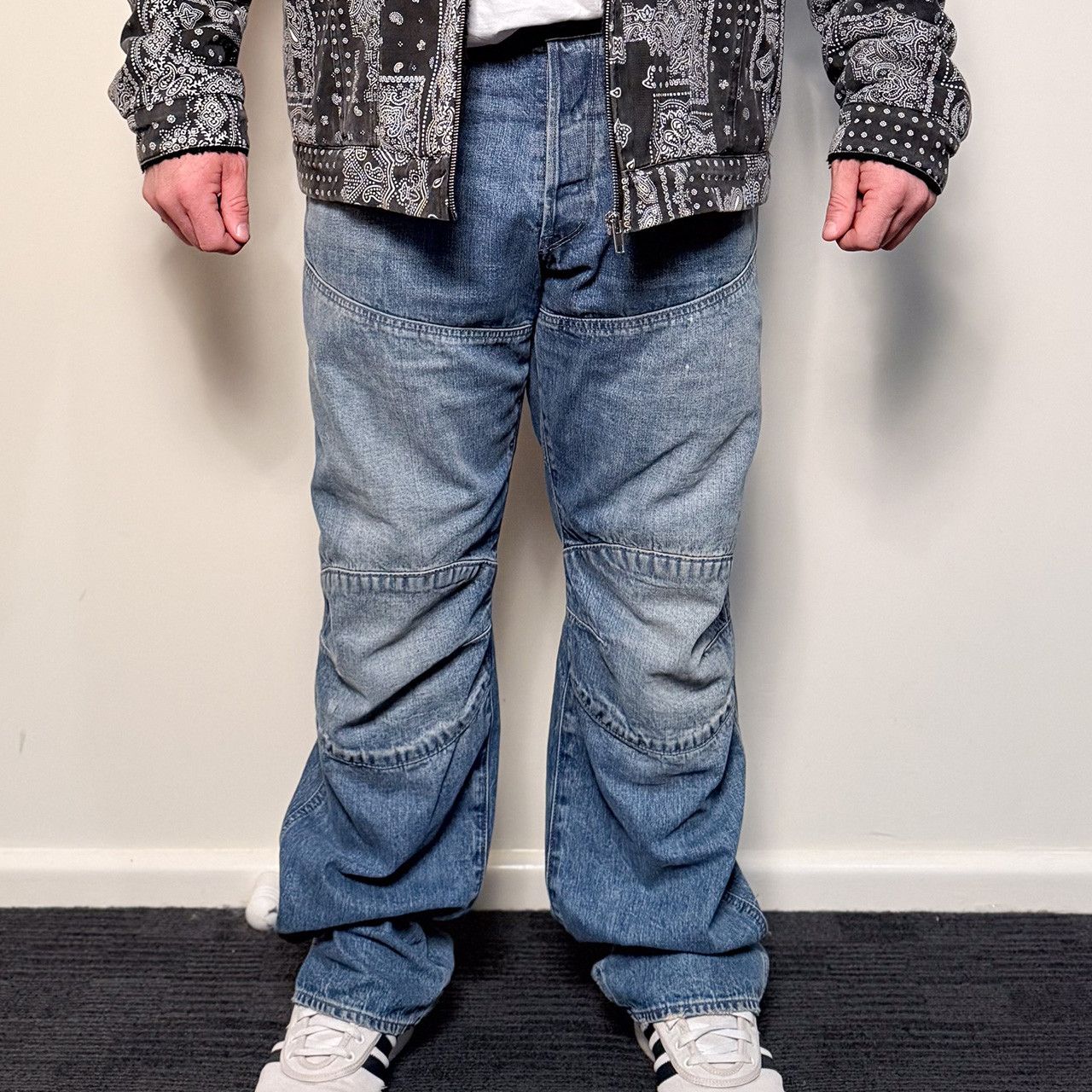 G-Star G-Star 5620 Elwood 3D 96 Regular wide Japanese fabric Jeans Size US 34 / EU 50 - 2 Thumbnail