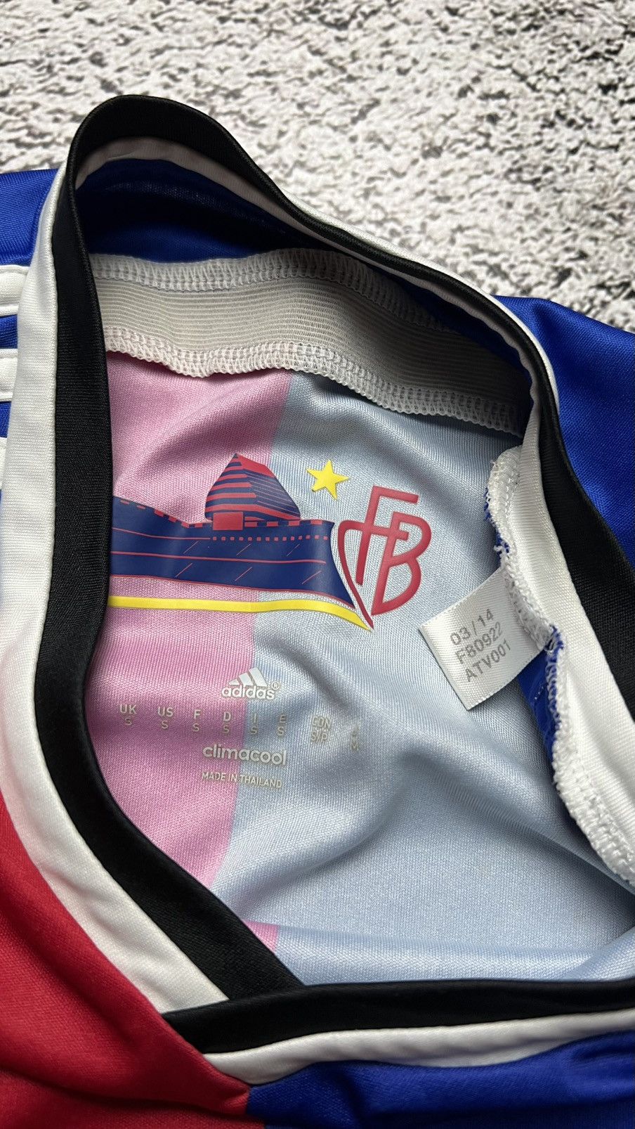 Adidas 2014-2015 FC Basel Swiss Switzerland adidas jersey Size US S / EU 44-46 / 1 - 7 Thumbnail