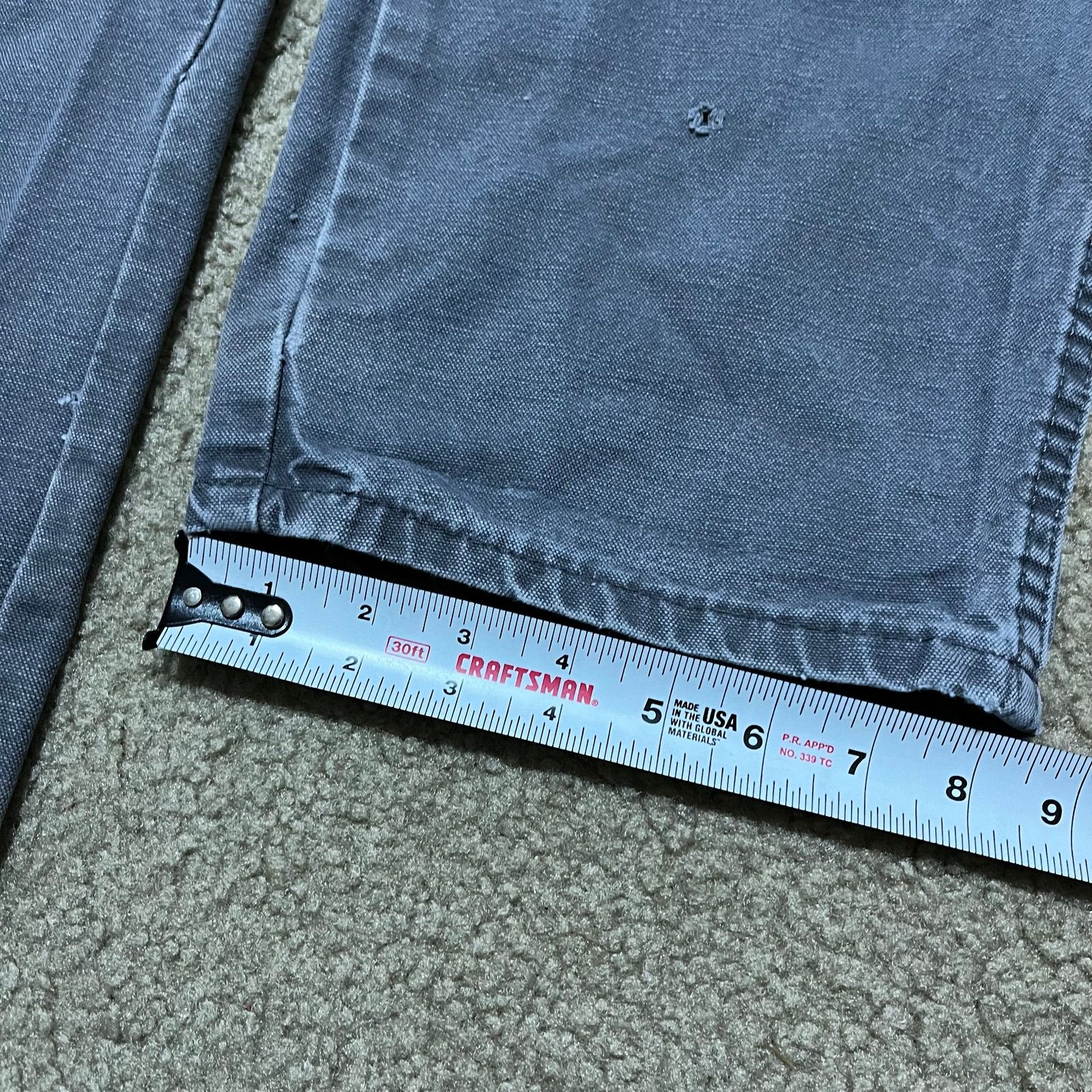 Dickies Dickies Carpenter Distressed Worn Look Grey Cargo Pants Size US 34 / EU 50 - 5 Thumbnail