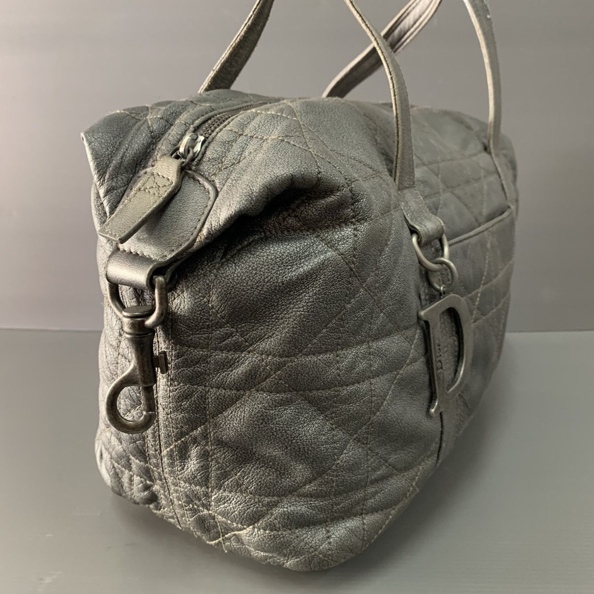 Christian Dior Monsieur Christian Dior Leather Boston Bag Size ONE SIZE - 10 Thumbnail