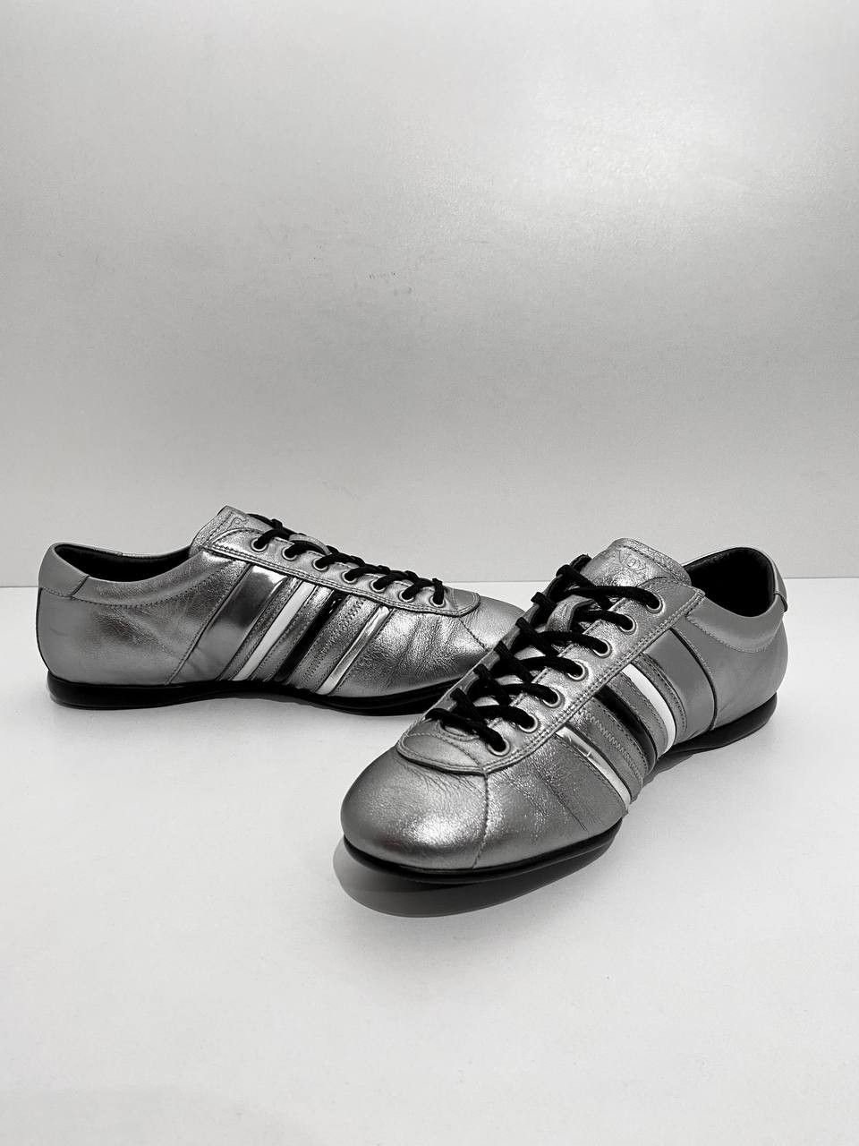Prada Prada Sport Logo Silver Metallic Bowling Shoe Low Sneakers Size US 8.5 / EU 41-42 - 7 Thumbnail