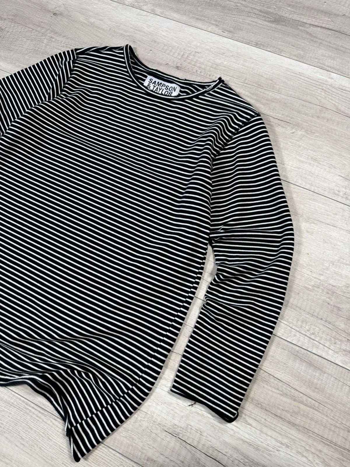 Vintage Vintage Sampson & Taylor Japan Style Striped Long Sleeve Tee Size US M / EU 48-50 / 2 - 2 Thumbnail