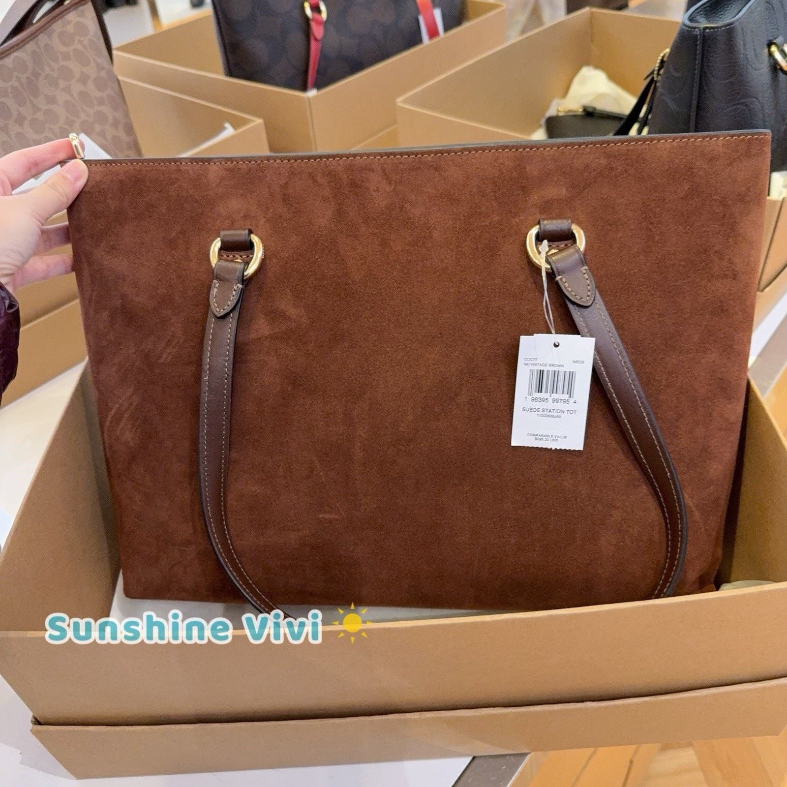 Coach NWT Bundle COACH CCC77 Station Tote Bag & CR623 Long Wallet Size ONE SIZE - 7 Thumbnail