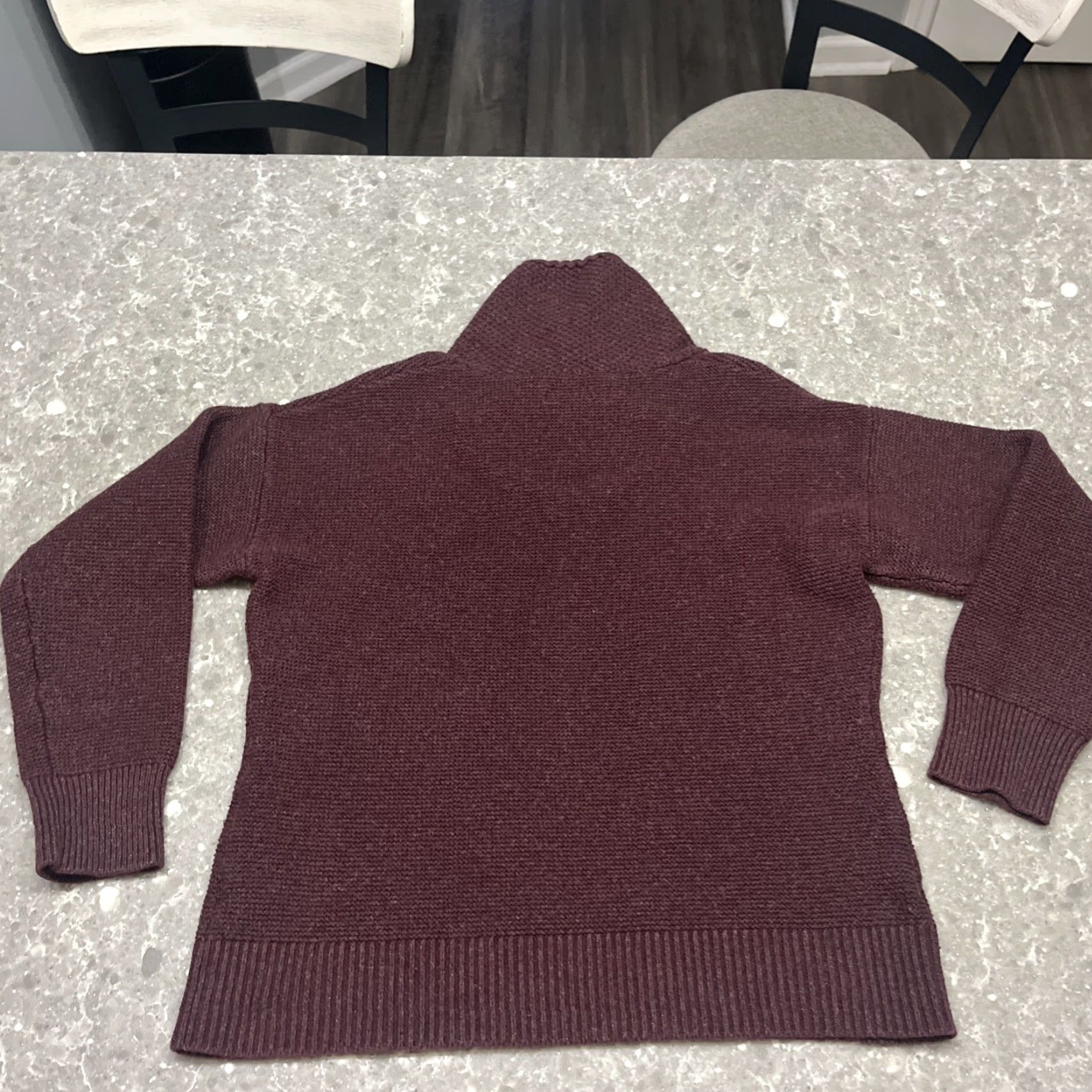 Vintage Gander Mountain Sweater Cowl Neck Knit Womens Large Burgandy (note: burgundy spelling? original Burgundy) Size L / US 10 / IT 46 - 6 Thumbnail