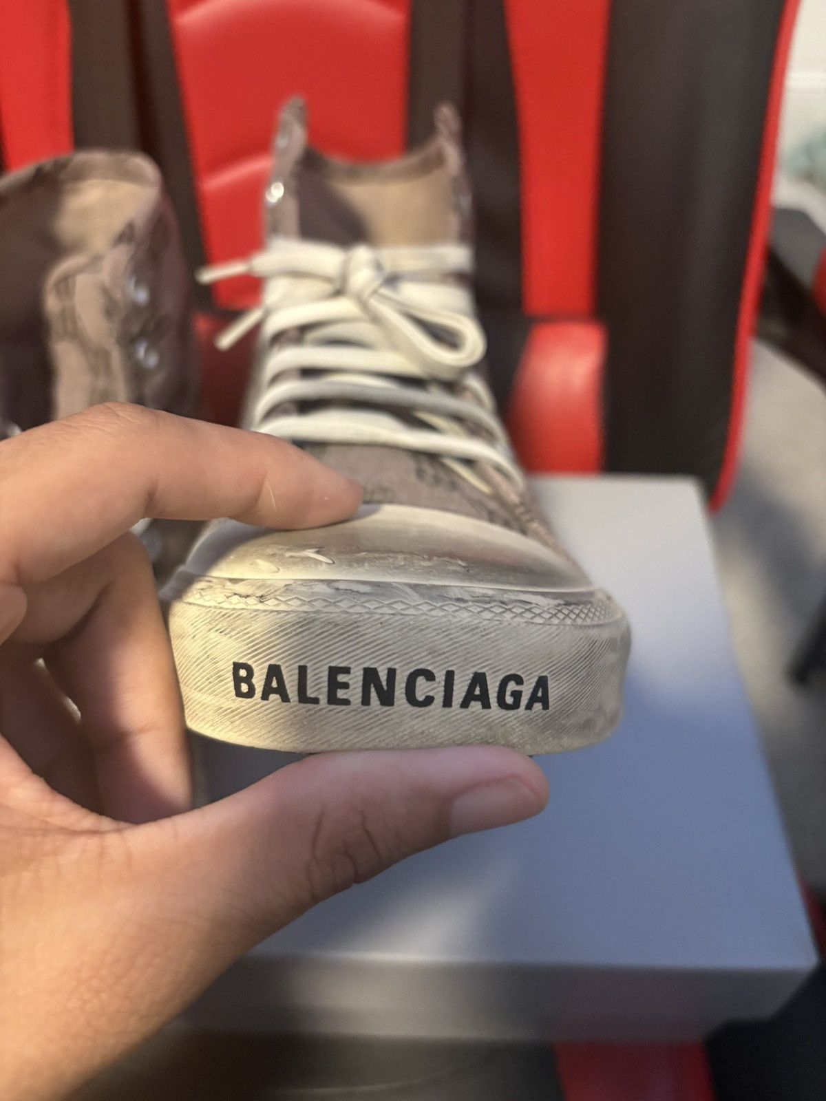 Balenciaga Balenciaga Paris High Top Monogram Size US 10 / EU 43 - 5 Thumbnail