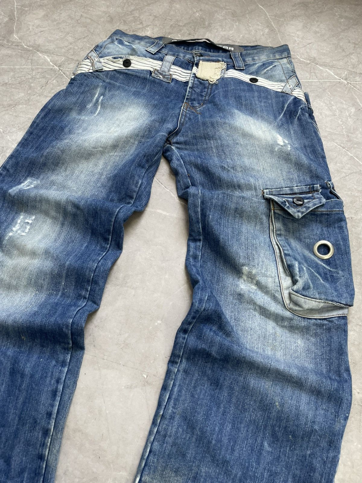 G-Star Baggy Multipocket cargo jeans 90s hype junya Watanabe style Size US 31 - 3 Thumbnail