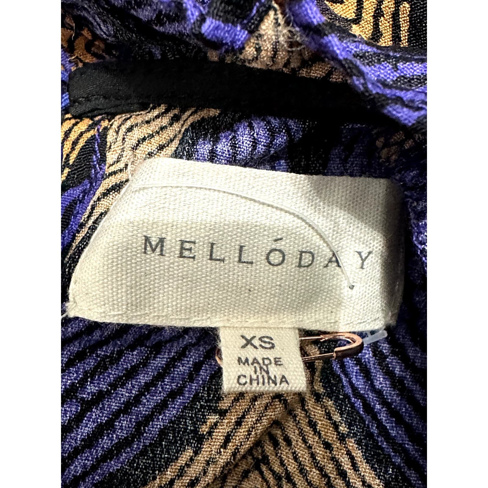 Other Melloday Mini Dress Geometric High Neck Purple Orange XS Size XS / US 0-2 / IT 36-38 - 8 Thumbnail