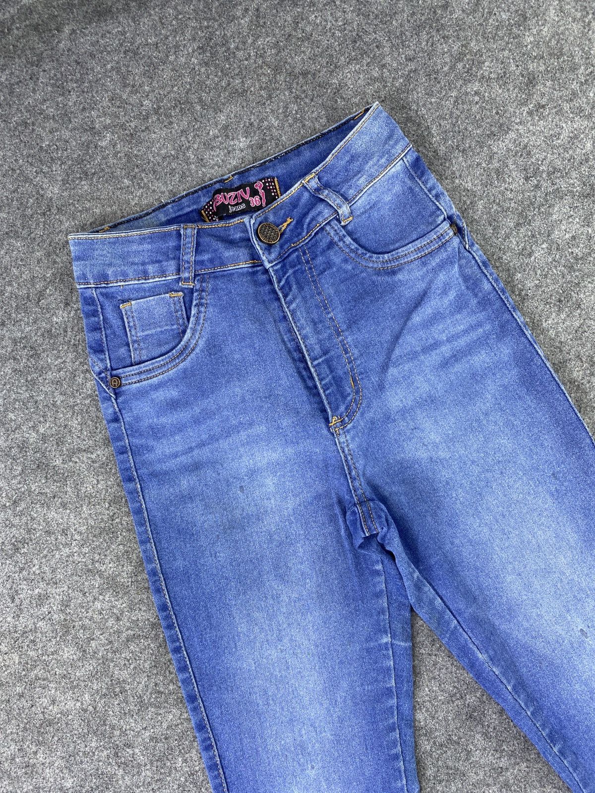 Jean × Other ABUZIV JEANS BLUE WASH FLARE DENIM-J1135 Size 24" / US 00 / IT 34 - 3 Thumbnail