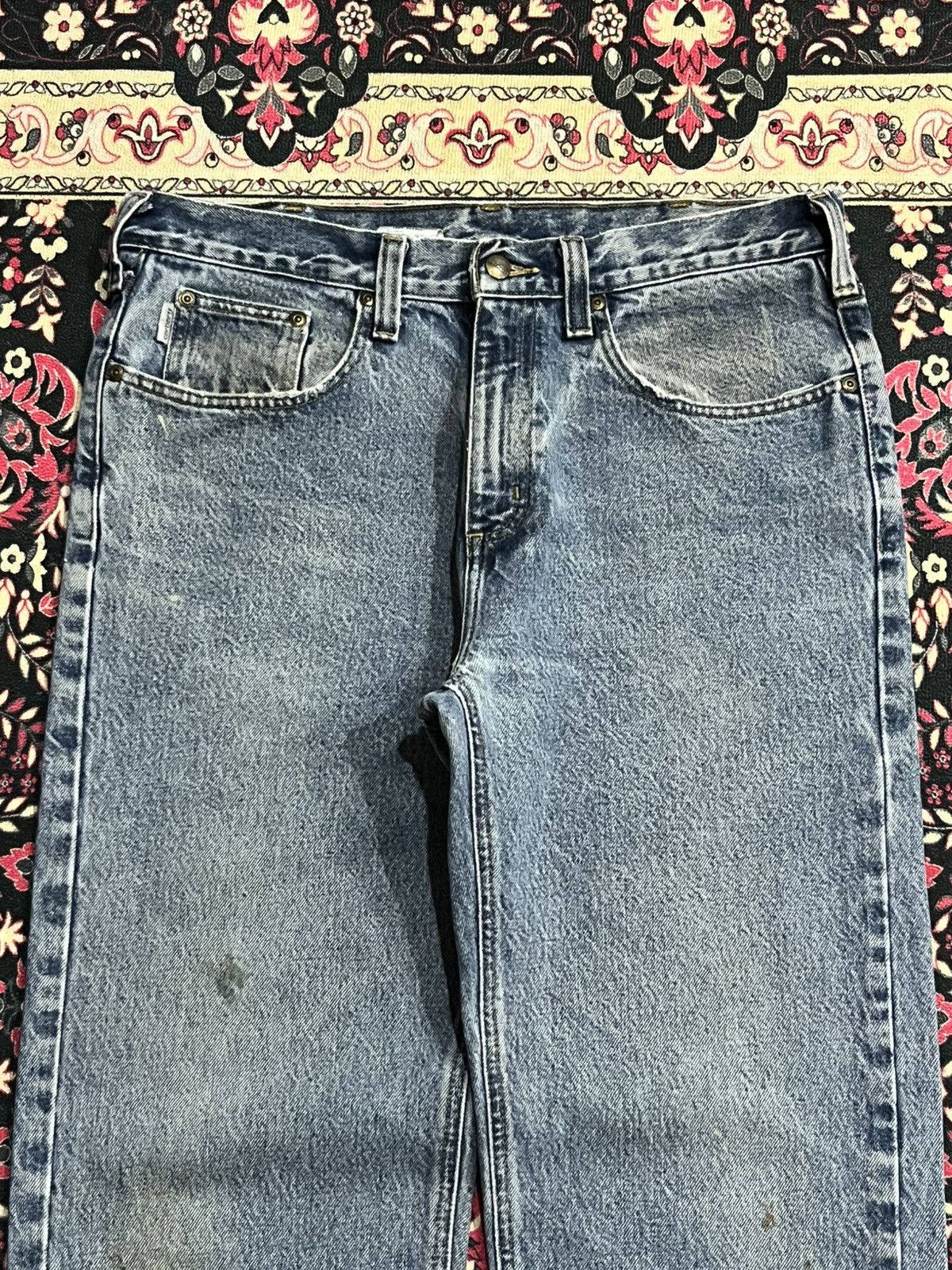 Carhartt Vintage Carhartt Classic Light Blue Relaxed Fit Jeans Size US 34 / EU 50 - 4 Thumbnail