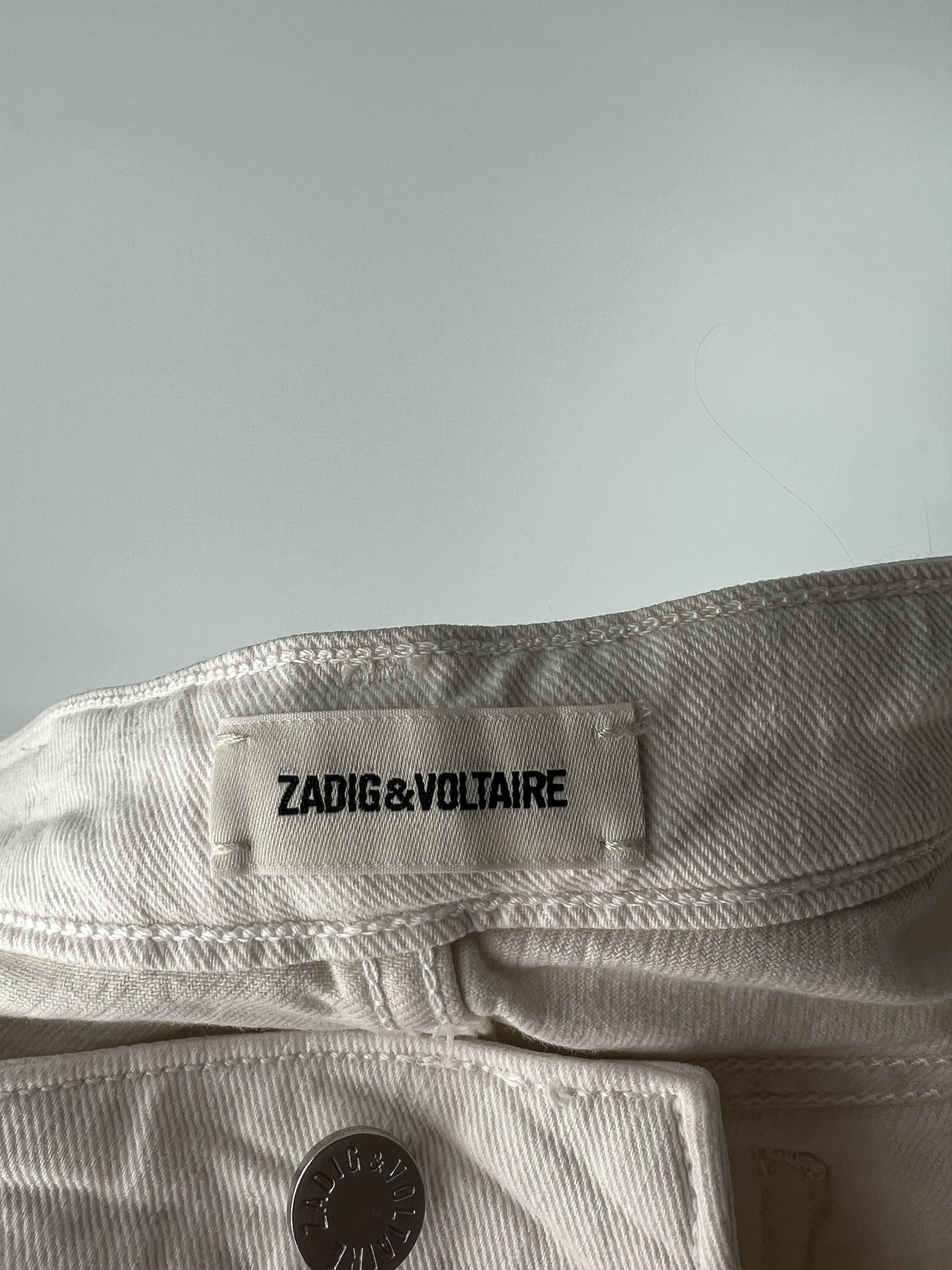 Zadig & Voltaire Eva Sher Jeans White Size 26