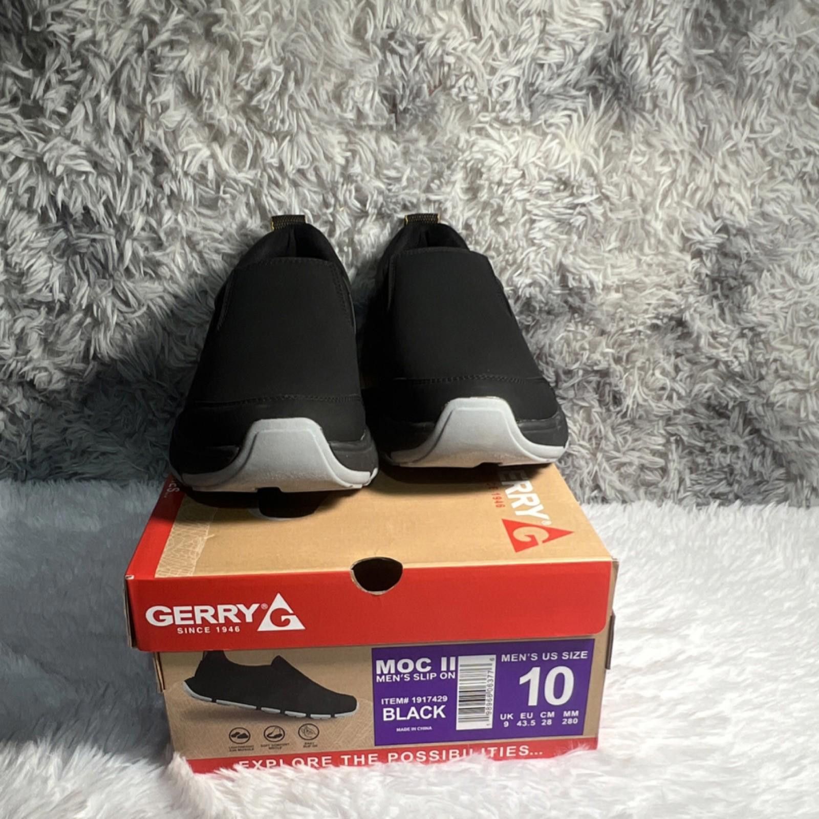 Gerrit Jacob Gerry MOC II Men's Black PU Leather Slip-On l Shoes Size 10 Size US 10 / EU 43 - 3 Thumbnail