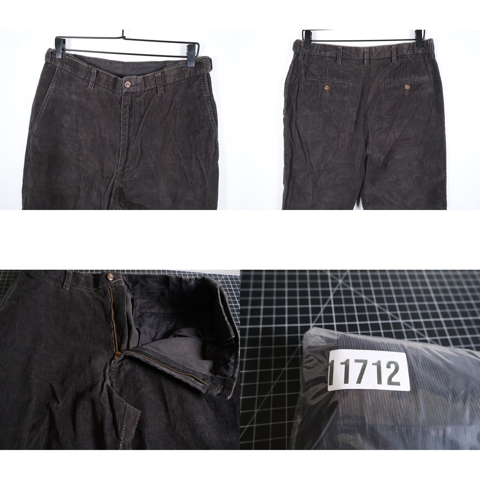 Haggar VTG Haggar Baggy Fit Corduroy Pants Men's 34 x 30 Dark Brown Regular Straight 90s Hipster Retro Vintage Tentative? Size US 34 / EU 50 - 9 Thumbnail