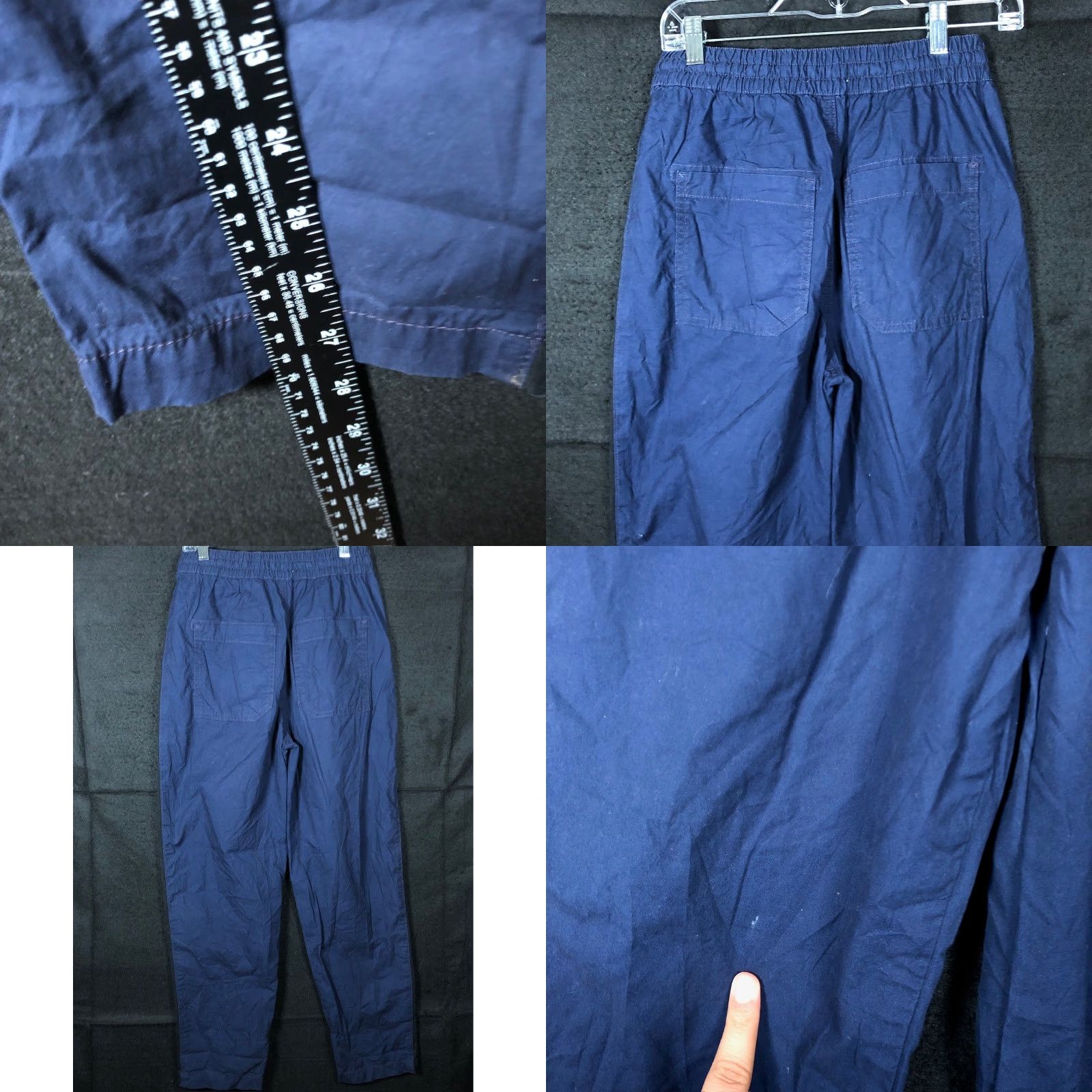 Anthropologie Maeve By Anthropologie Womens Pants Blue Cropped Joggers Stretch XS Jogger XS Womens Casual Comfort Elastic Waist Crop Solid Mid Rise 27.5in Inseam Size 26" / US 2 / IT 38 - 8 Thumbnail