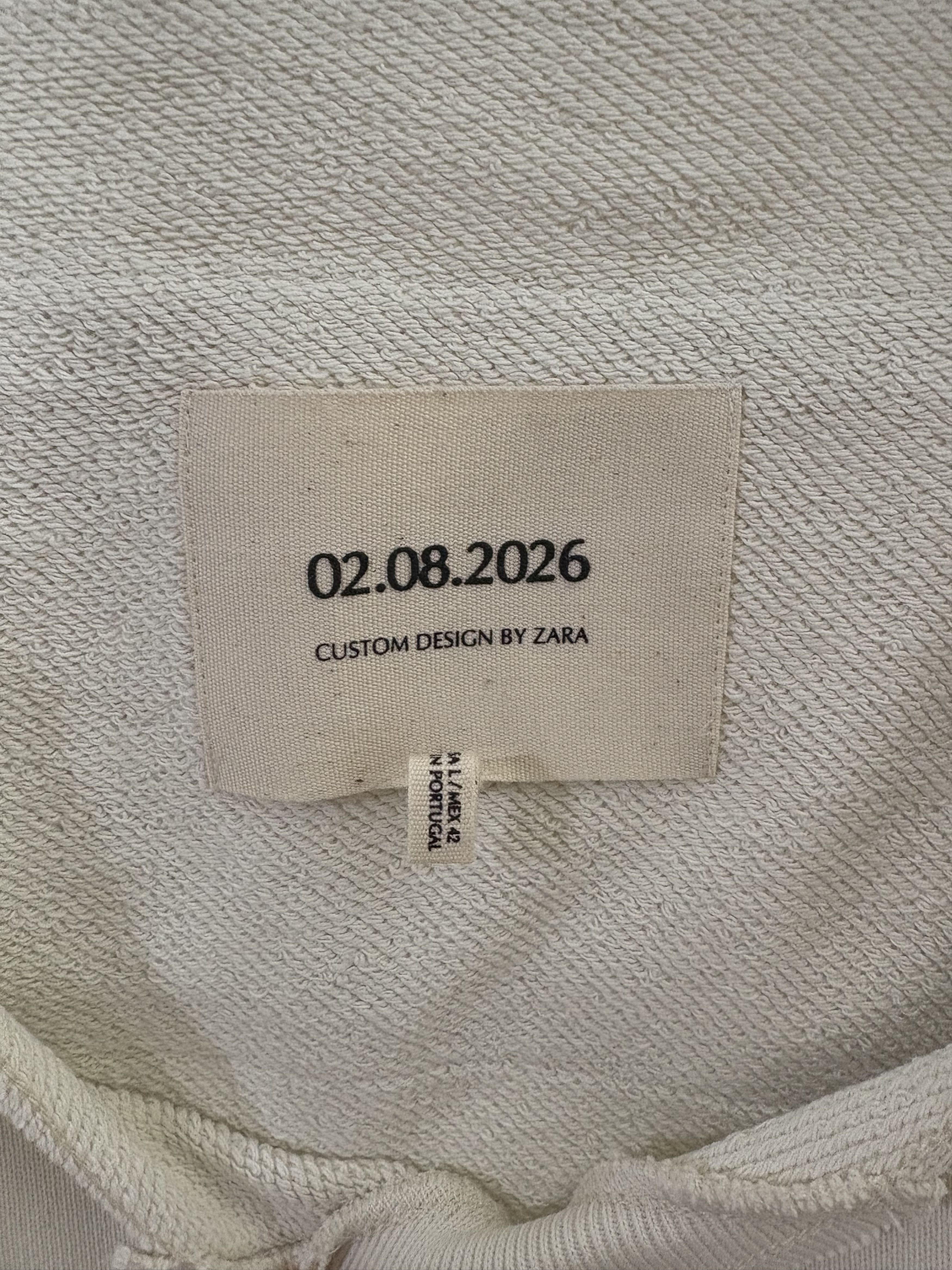 Zara BAD BUNNY x ZARA CROPPED SWEATSHIRT Size US L / EU 52-54 / 3 - 3 Thumbnail