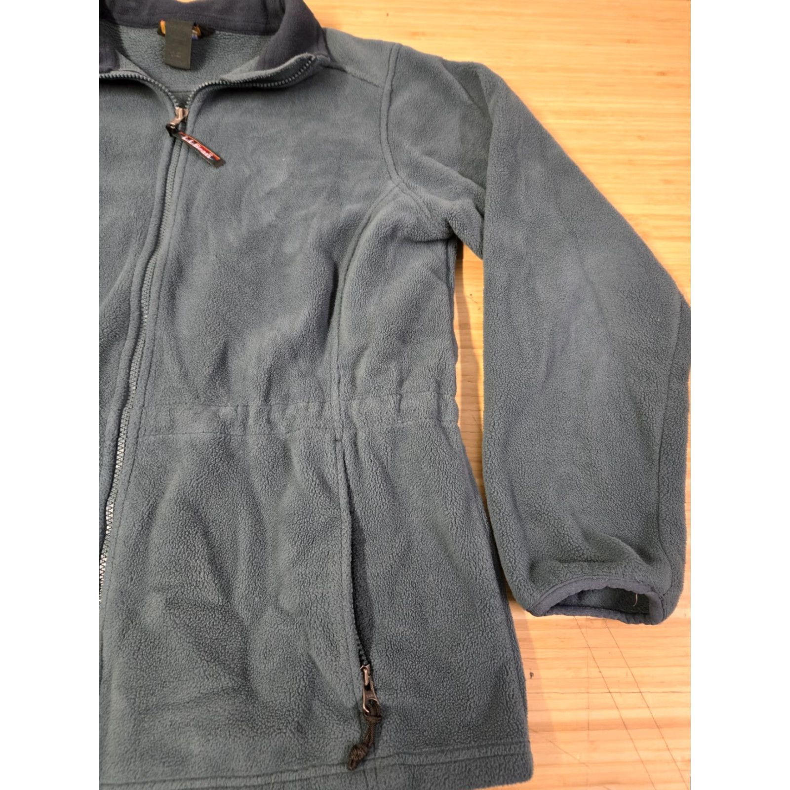 Vintage L.L. Bean Women's Jacket Gray Fleece Full Zip Mock Neck Zipped Pockets L Regular Size Large Size L / US 10 / IT 46 - 2 Thumbnail