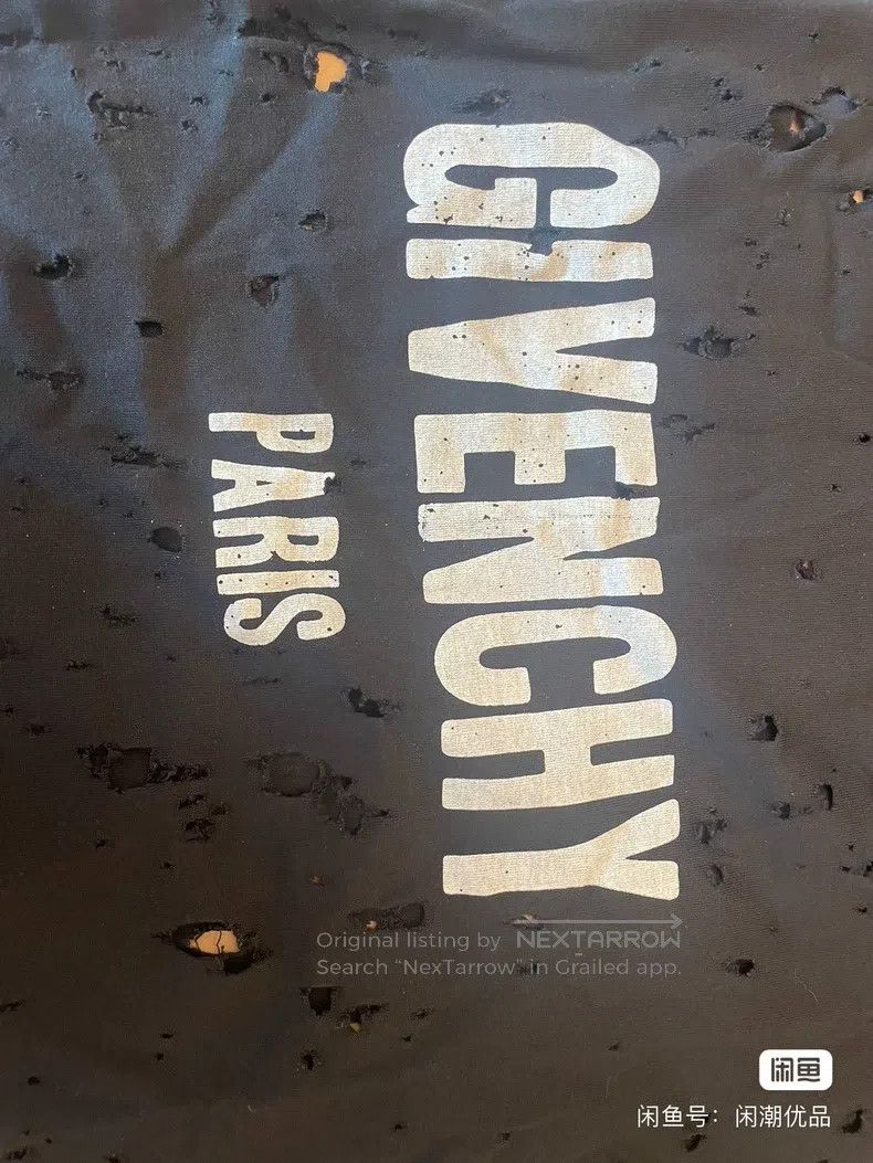 Givenchy Givenchy Black Big Ripped Ripped Short Sleeve Size US XS / EU 42 / 0 - 2 Thumbnail