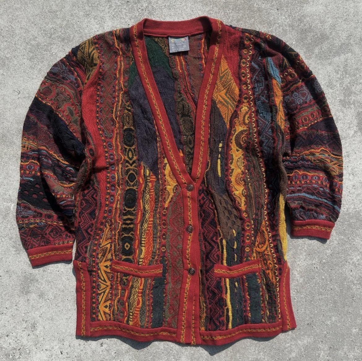 Coogi Coogi multi-coloured cardigan sweater vintage Size US M / EU 48-50 / 2 - 1 Thumbnail