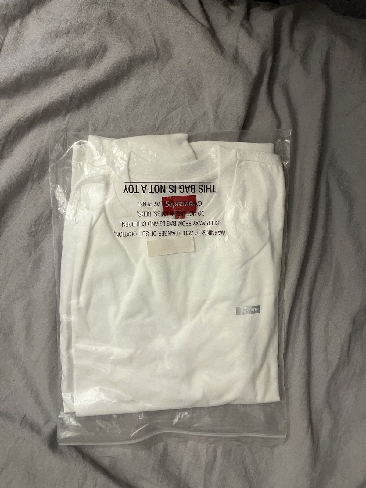 Supreme Supreme metallic mini box logo long sleeve tee white Size US S / EU 44-46 / 1 - 1 Thumbnail