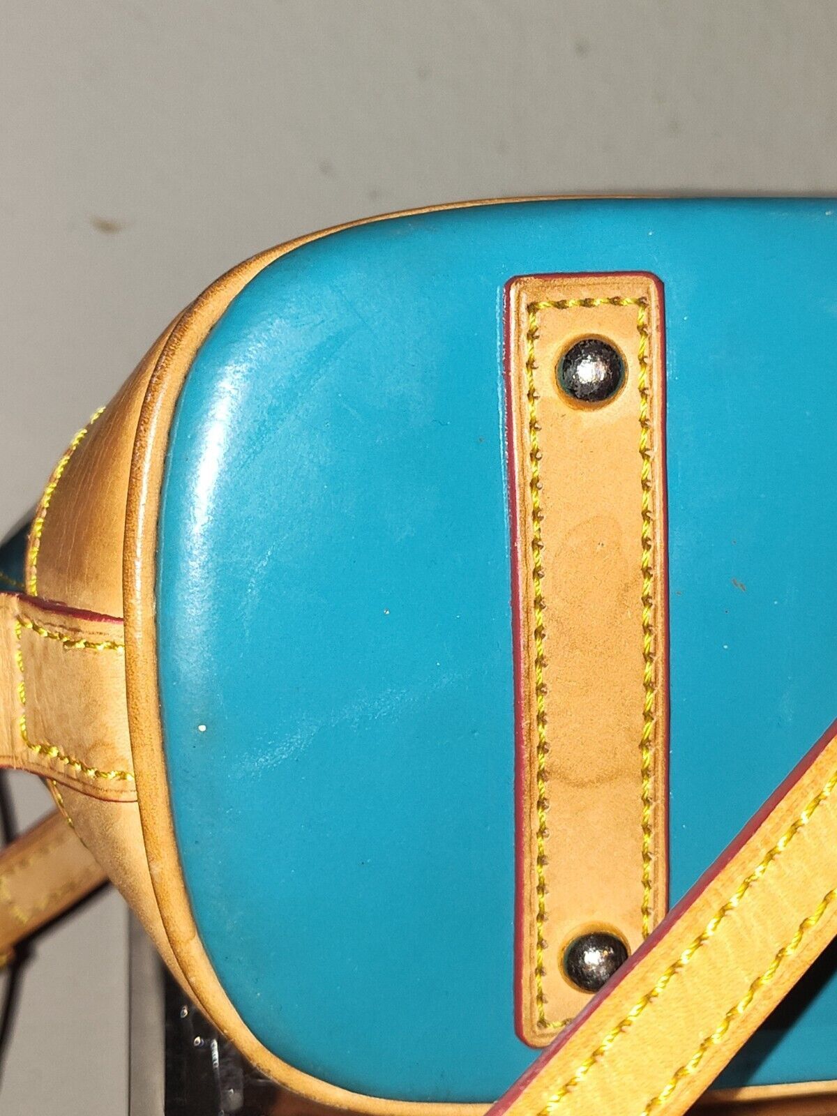 Dooney & Bourke Dooney and Bourke Darcy Turquoise Patent Leather Satchel Size ONE SIZE - 9 Thumbnail