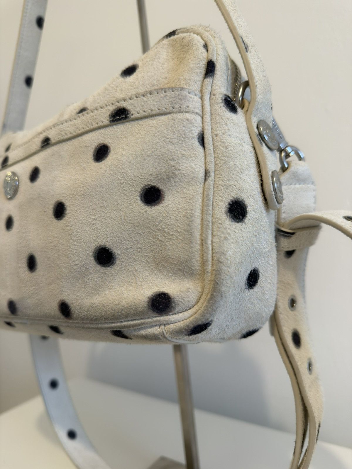 Acne Studios Acne Studios Camero Runway Bag Polka Dot Suede Limited Ed. Size ONE SIZE - 7 Thumbnail