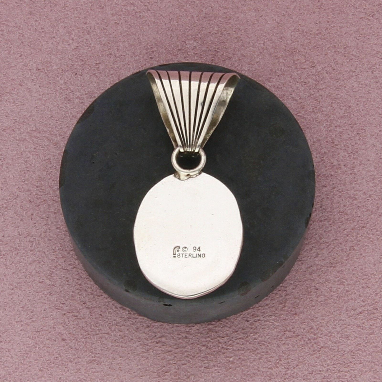 Sterling Silver carol felley sterling silver vintage black onyx pendant Size ONE SIZE - 2 Thumbnail