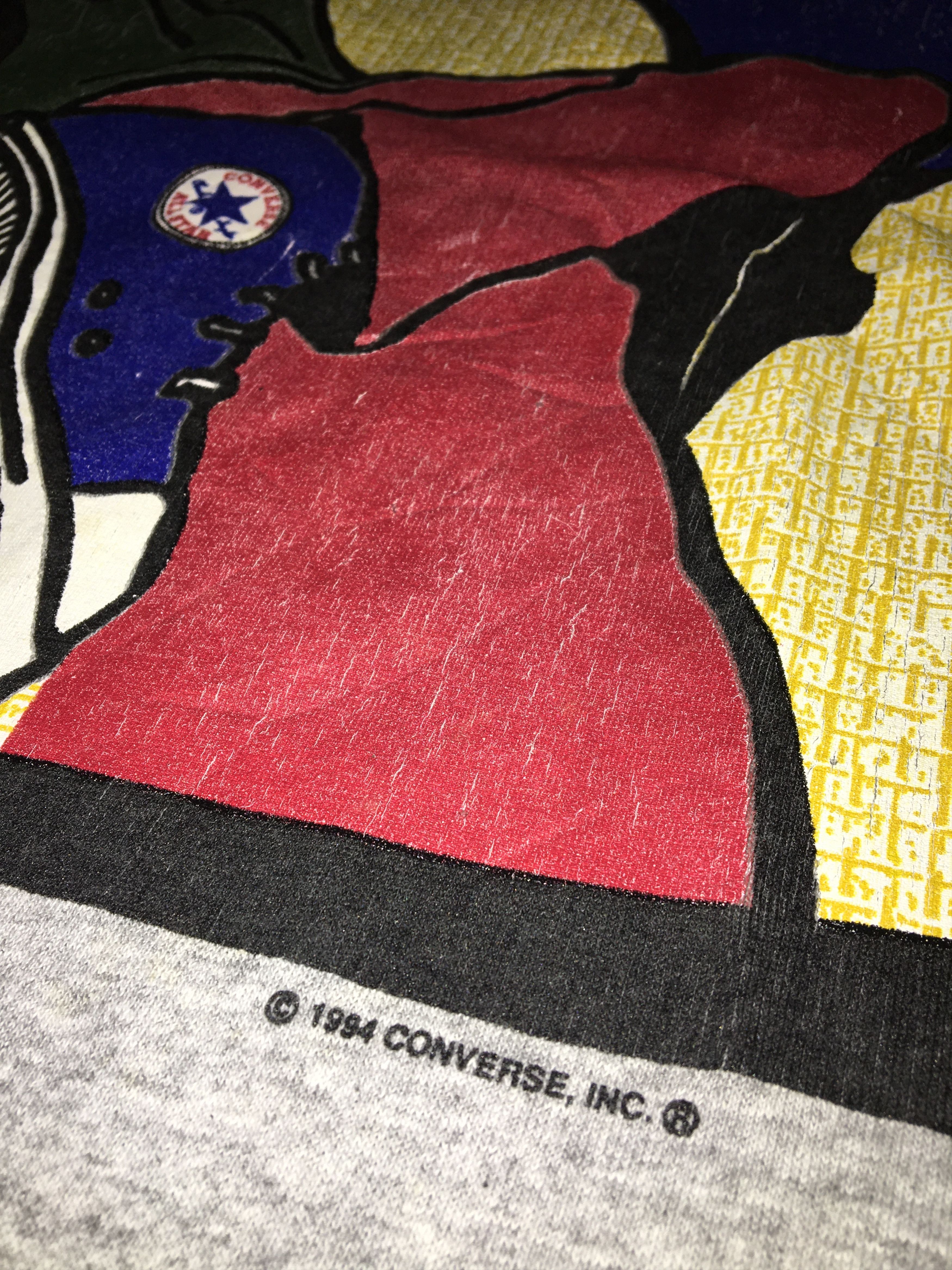 Converse × Vintage Vintage 90s Converse Tshirts Size US XL / EU 56 / 4 - 5 Thumbnail