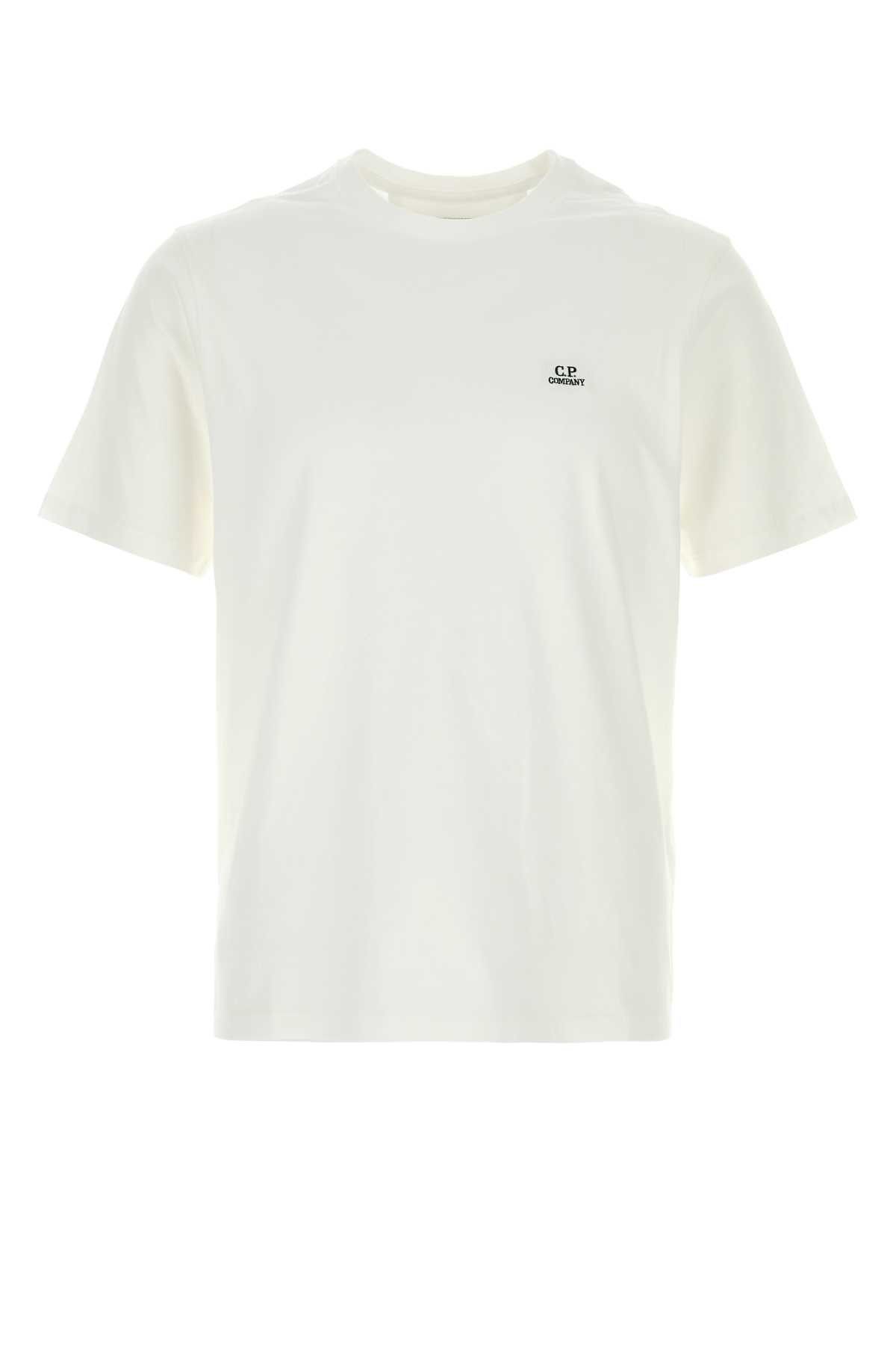 C.P. Company White Cotton T-Shirt Size US L / EU 52-54 / 3 - 1 Thumbnail