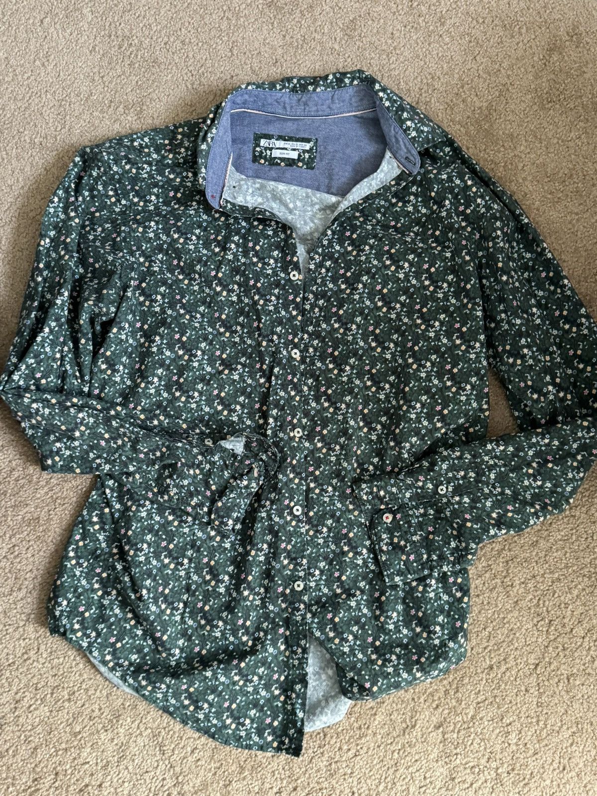 Zara ZARA BUTTON UP FLORAL SHIRT XL Size US XL / EU 56 / 4 - 1 Thumbnail