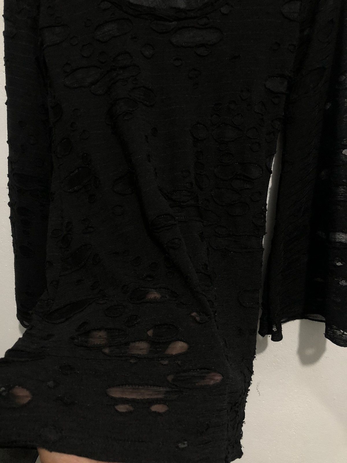 If Six Was Nine Japanese Distressed LongSleeve Isseymiyake Style Size US M / EU 48-50 / 2 - 5 Thumbnail