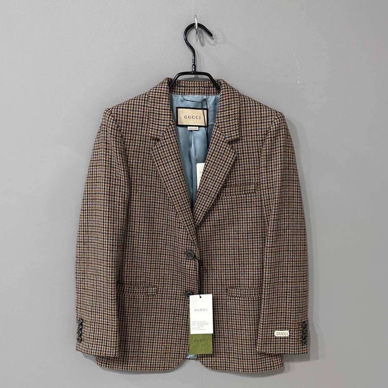 Gucci Gucci Gaoding Qianniao grid college-style suit 2506-Nextarr Size XS / US 0-2 / IT 36-38 - 1 Thumbnail