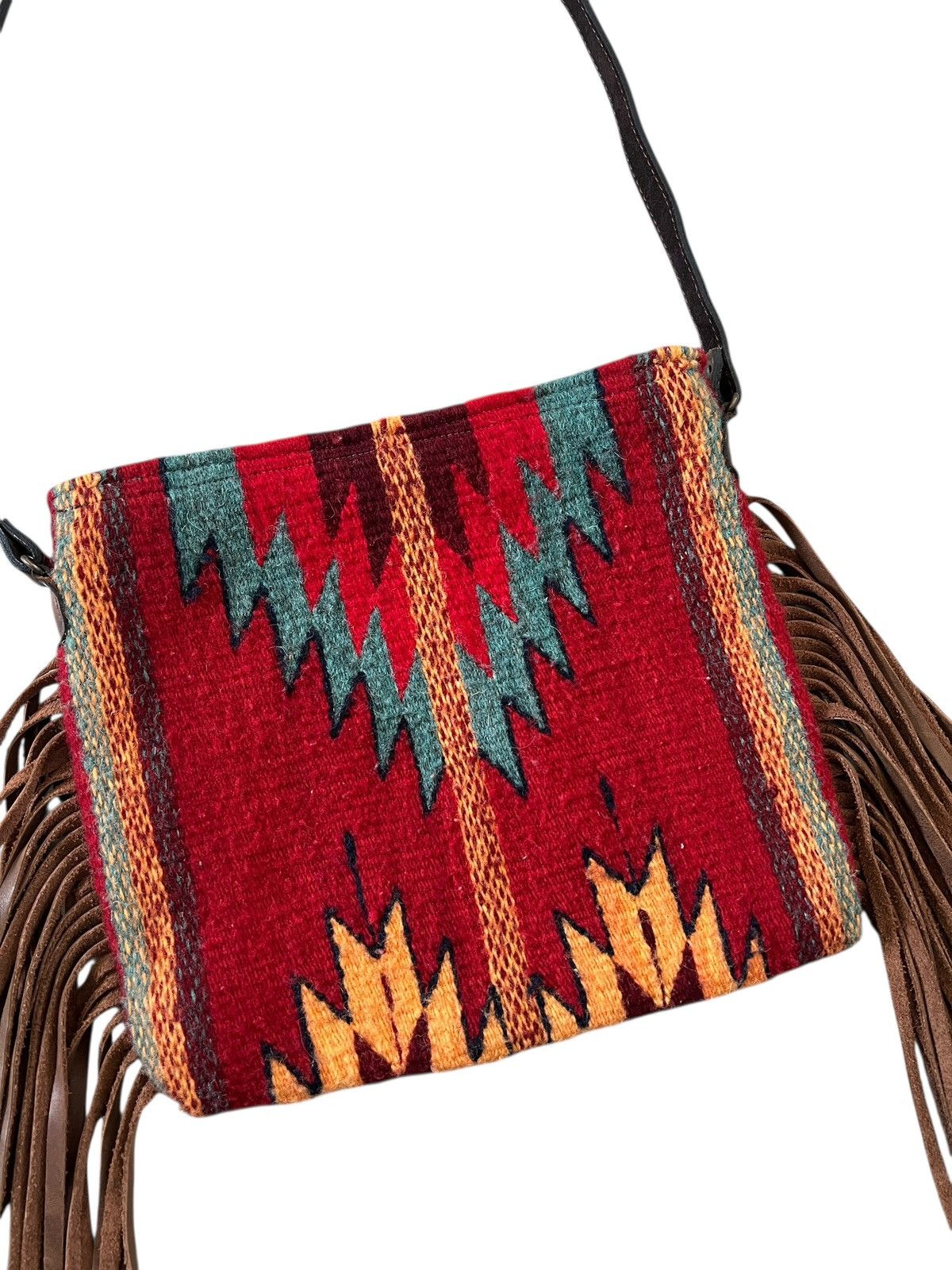 Vintage Manos Zapotecas Handmade Fringe Bag Size ONE SIZE - 6 Thumbnail