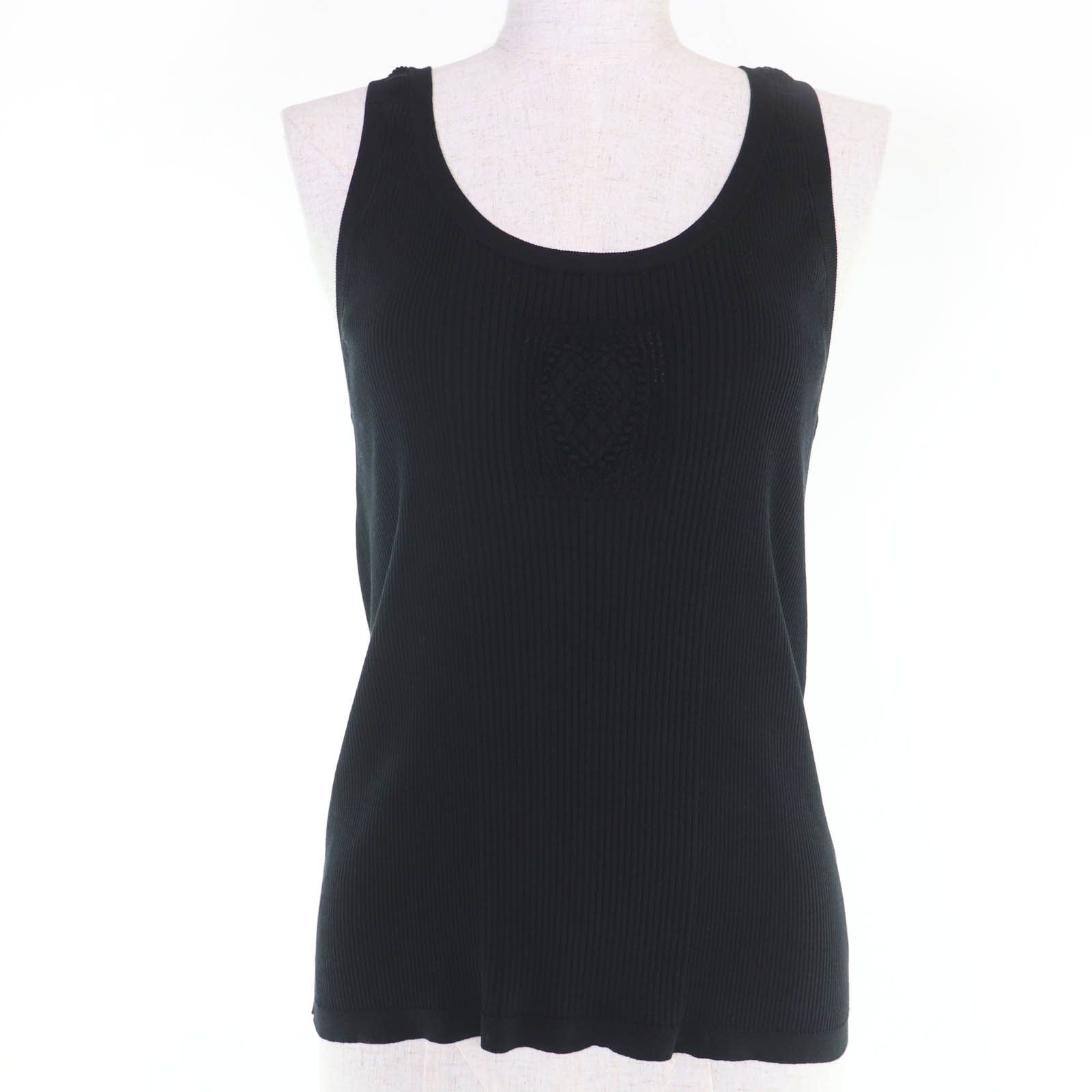 Chanel Chanel CHANEL COCO Mark Cotton Blend Knit Top Textile Tops P80152K11643 DUTY FREE for USA Size ONE SIZE - 1 Thumbnail