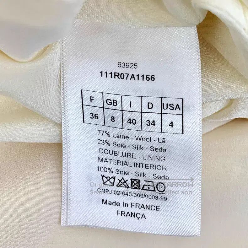 Dior Dior Beige wool lapel single-breasted short-sleeved dress Size XS / US 0-2 / IT 36-38 - 6 Thumbnail