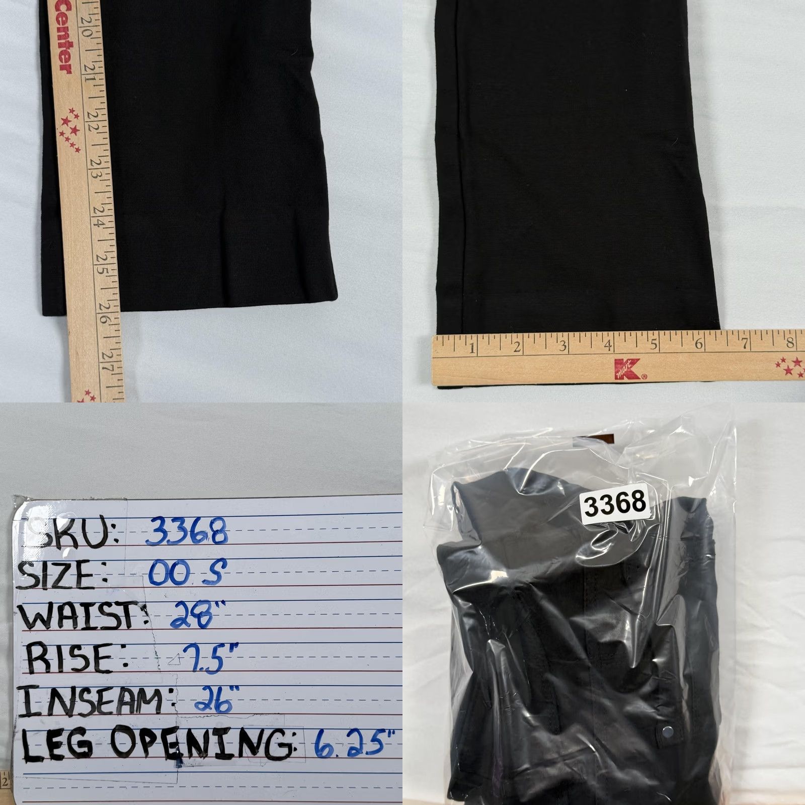 White House Black Market WHBM Pant 00 Slim Leg Stretch Minimalist Office Corpcore Y2K Career Retro Chic Womens Pants Size 24" / US 00 / IT 34 - 9 Thumbnail