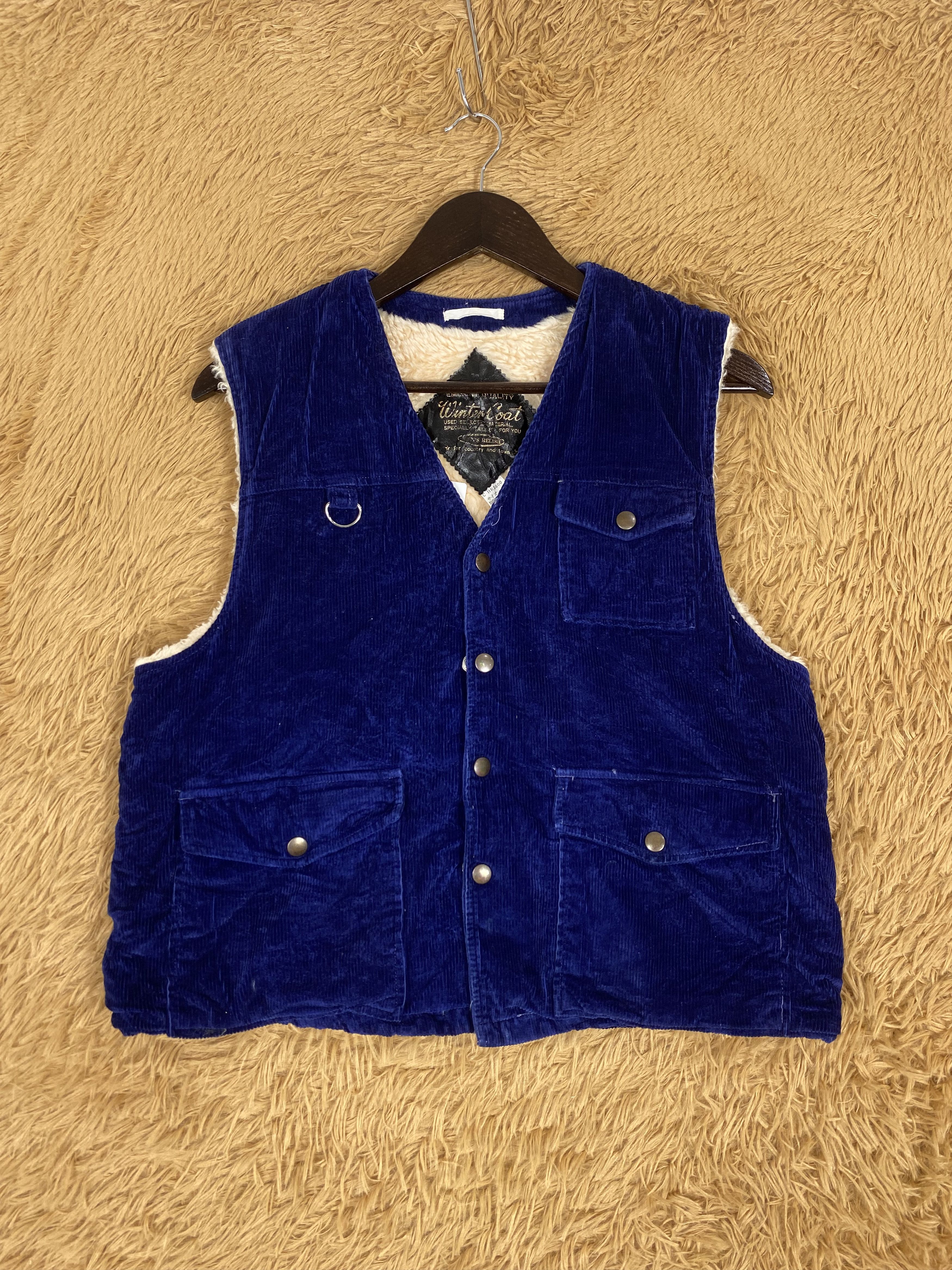 Japanese Brand Vintage Winter Coat Fleece Lining Vest Size US L / EU 52-54 / 3 - 1 Thumbnail