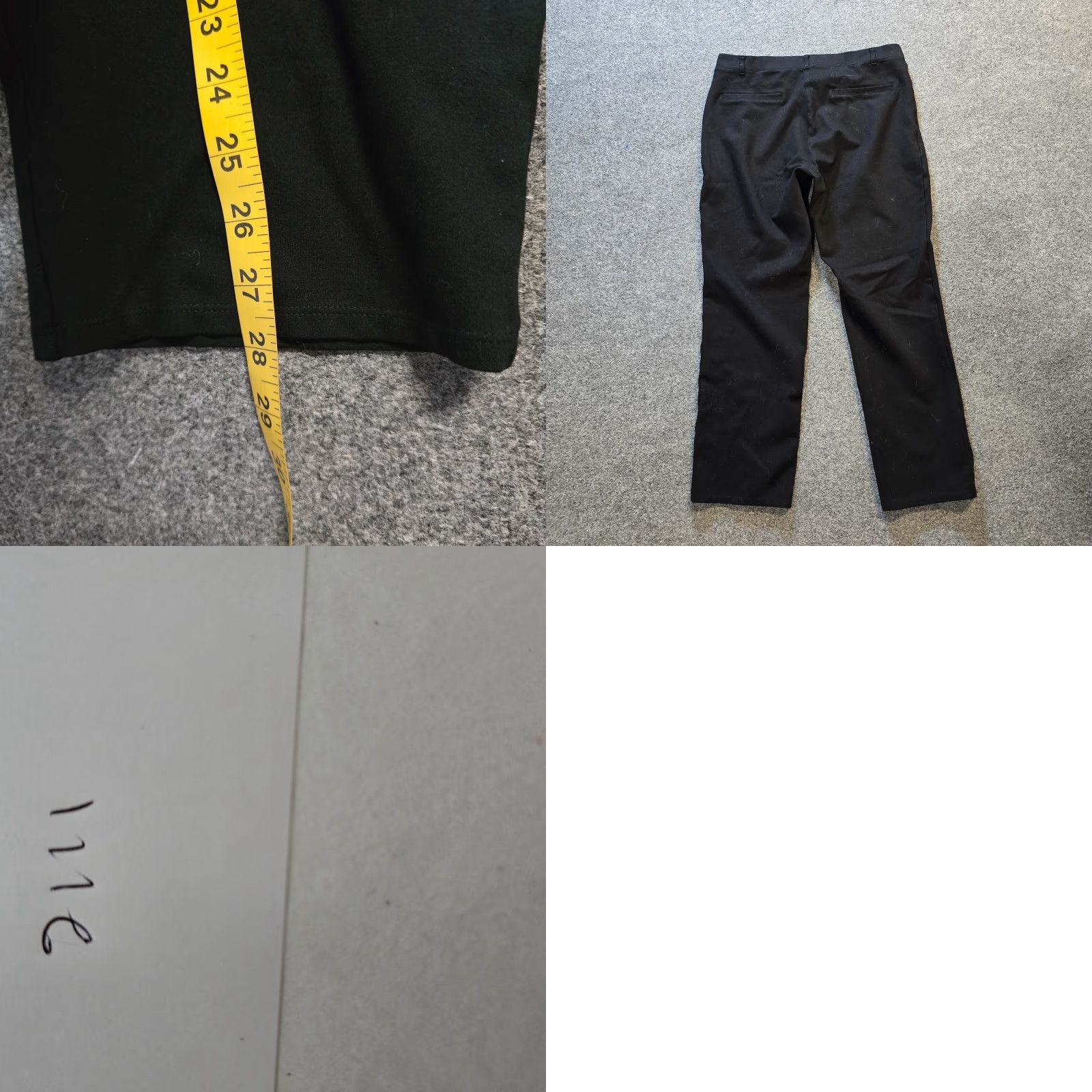 Quince Quince Pants Womens XL Black Scuba Straight Leg Stretch Pull On Capsule Career Dress Pants Slim Straight Leg Womens XL Black Quince Pants Size 40" / US 18 - 8 Thumbnail