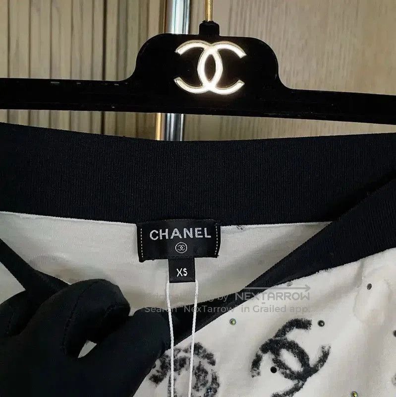Chanel Chanel Summer White Cotton Blend Shorts . Size 23" - 6 Thumbnail