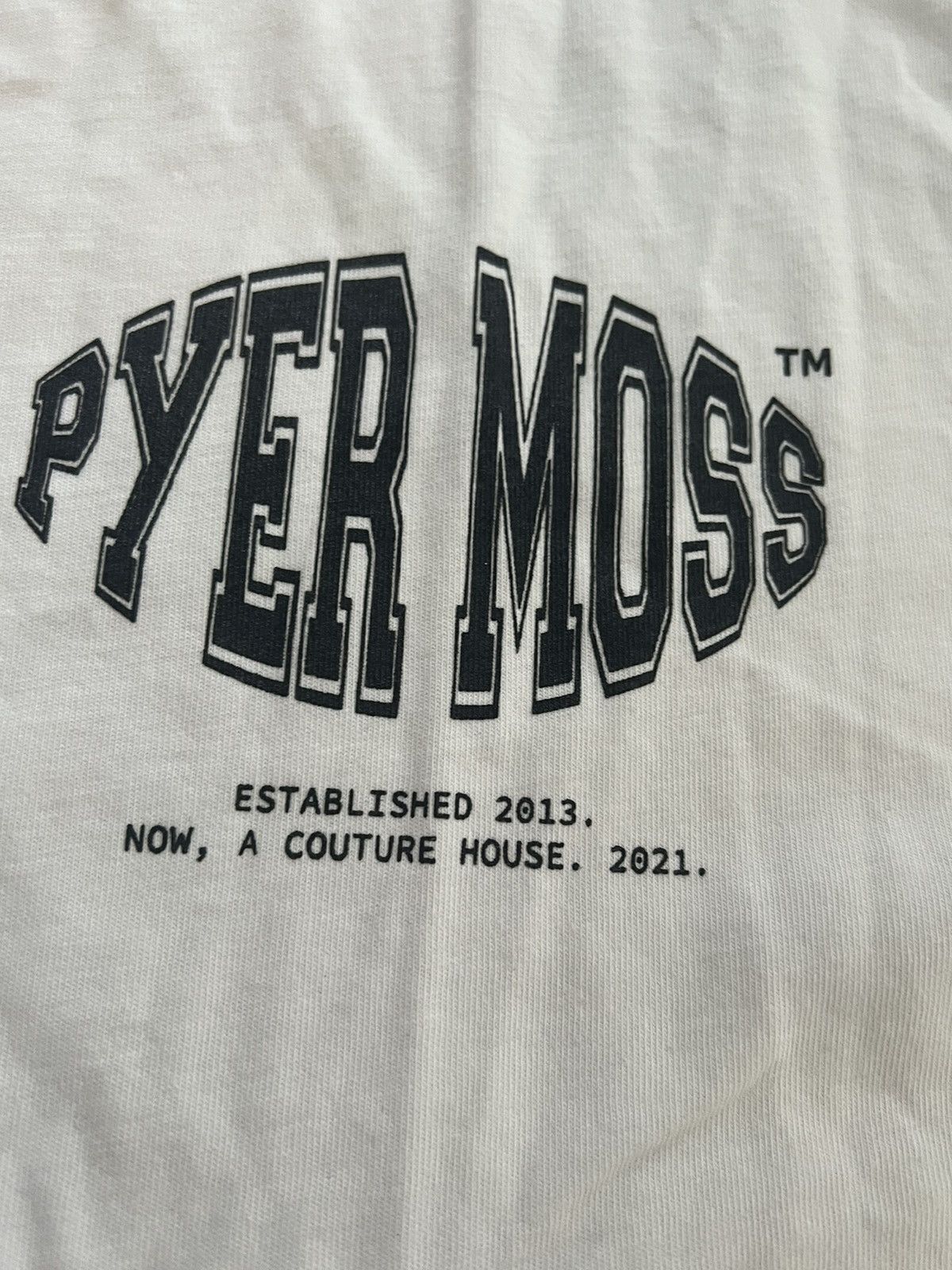 Pyer Moss Pyer Moss Logo tee brand new Size US L / EU 52-54 / 3 - 5 Thumbnail