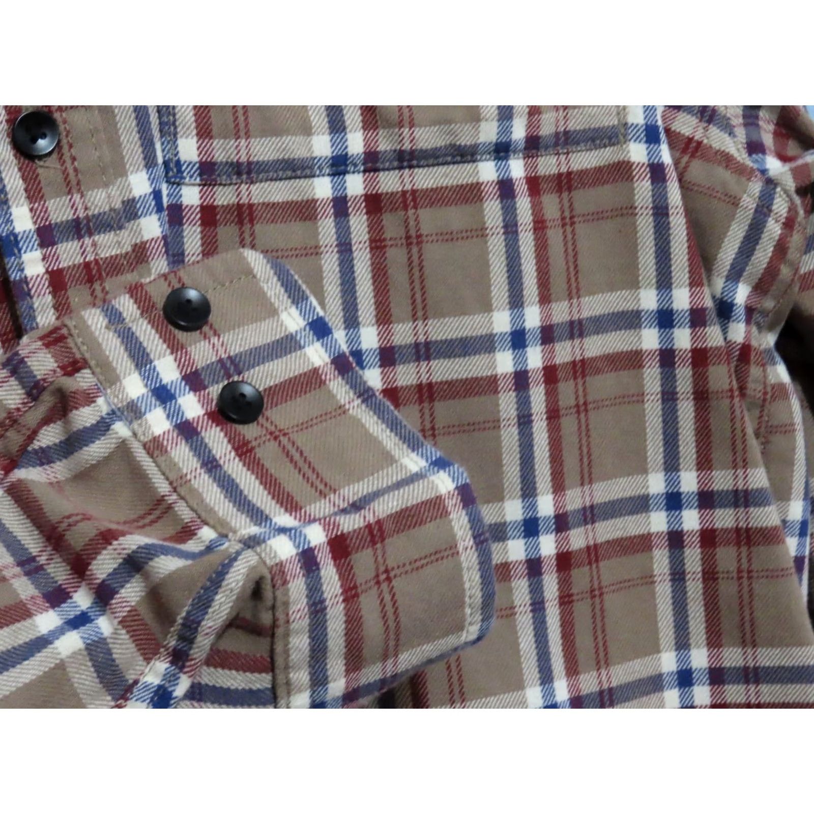 Vintage Cottonworks Men's 3XLT Brown Flannel Shirt Plaid Shirt Big & Tall Plaid Long Sleeve Button-Front Collared Casual Mens Size US XXL / EU 58 / 5 - 6 Thumbnail