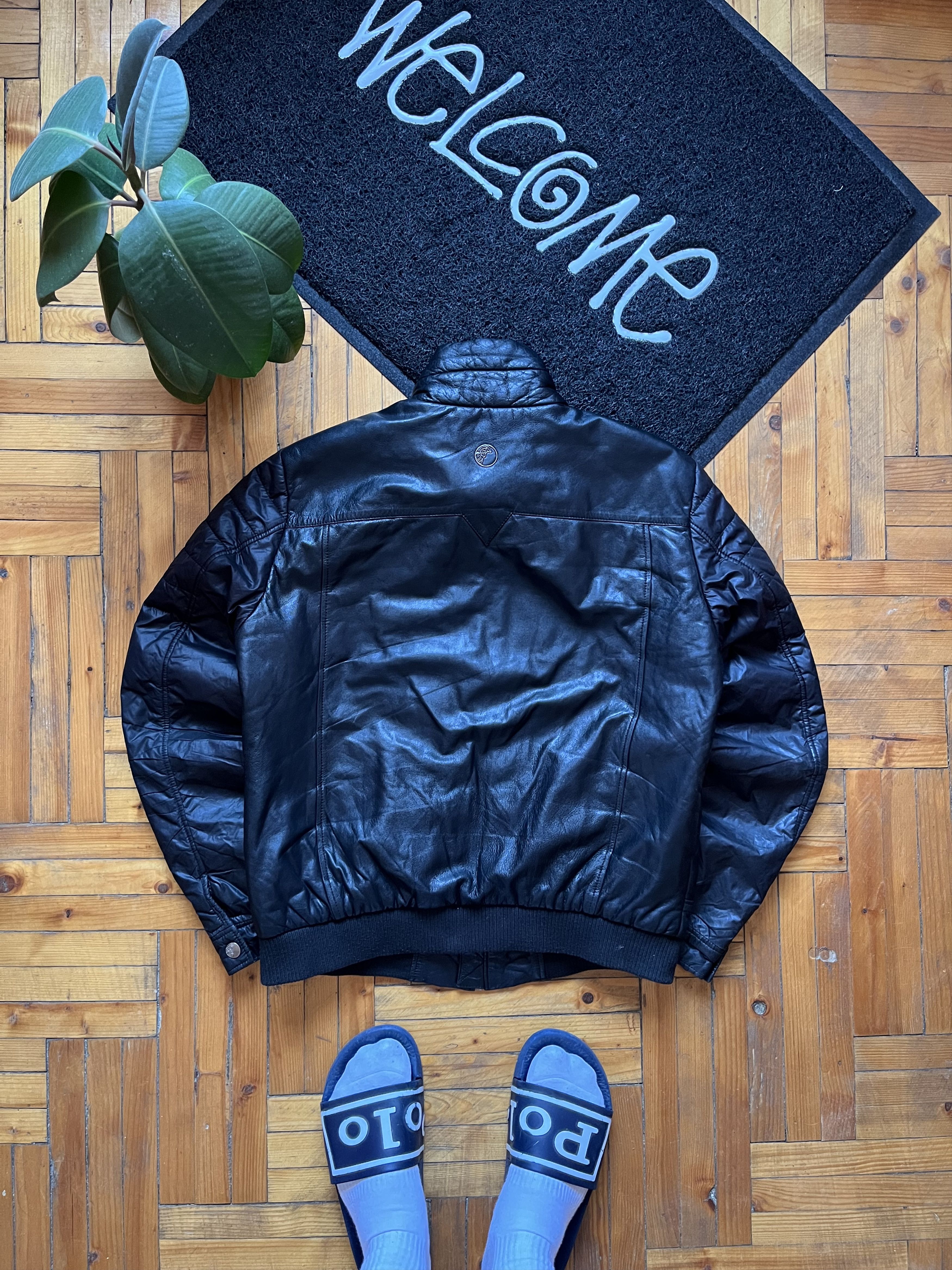 Versace Vintage Gianni Varsace Collection Metal Logo Leather Jacket Size US M / EU 48-50 / 2 - 4 Thumbnail
