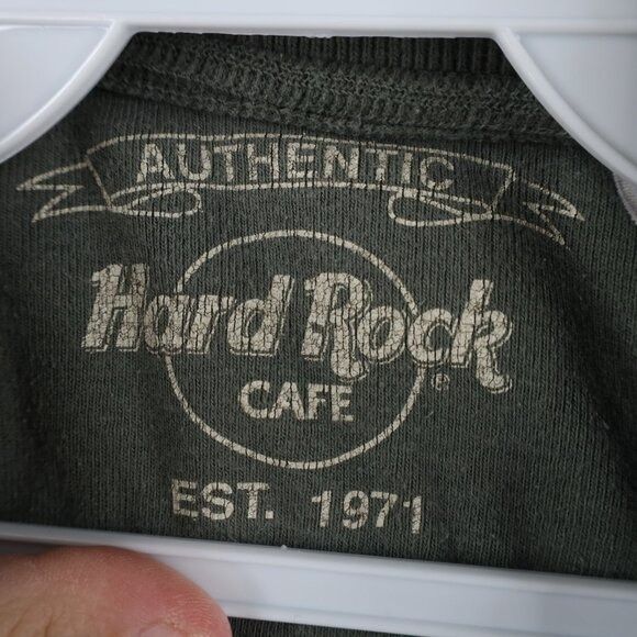 Hard Rock Cafe × Vintage Vintage 90s Hard Rock Cafe Mens Small Myrtle Beach Knit Long Size US S / EU 44-46 / 1 - 9 Thumbnail